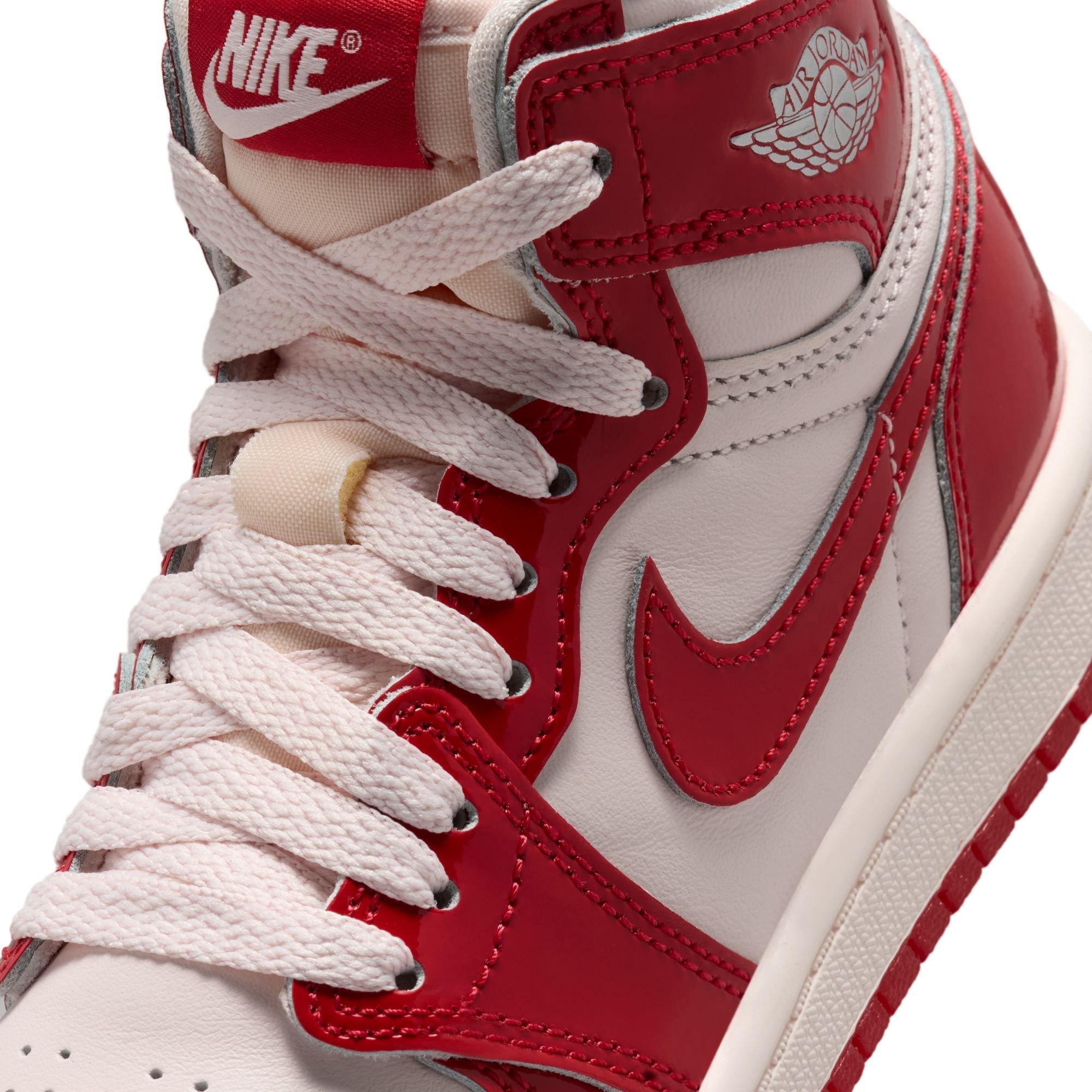 Jordan 1 Retro High OG "Nails & Grails" Preschool Kids' Shoe - UNIVERSITY RED/METALLIC SILVER