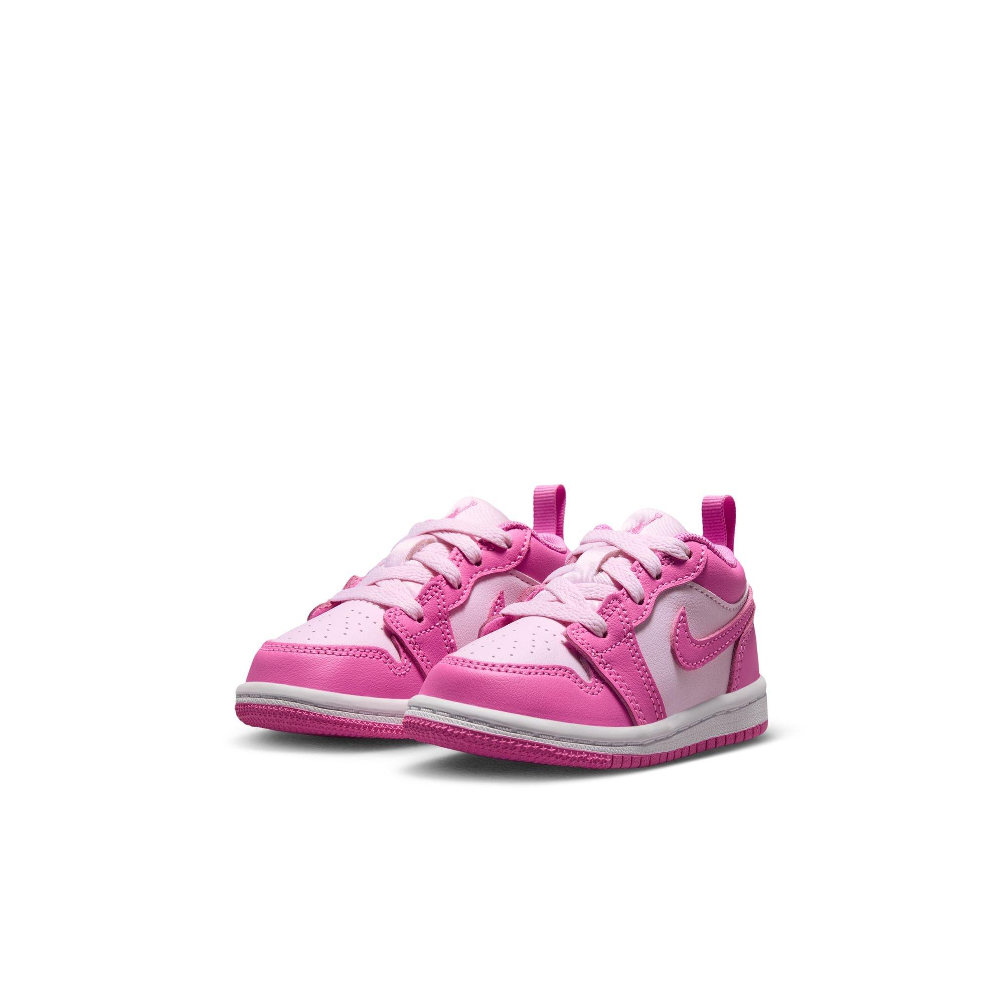 Jordan 1 Low "China Rose/Pink Foam/White" Toddler Girls' Shoe - PINK Thumbnail View 5