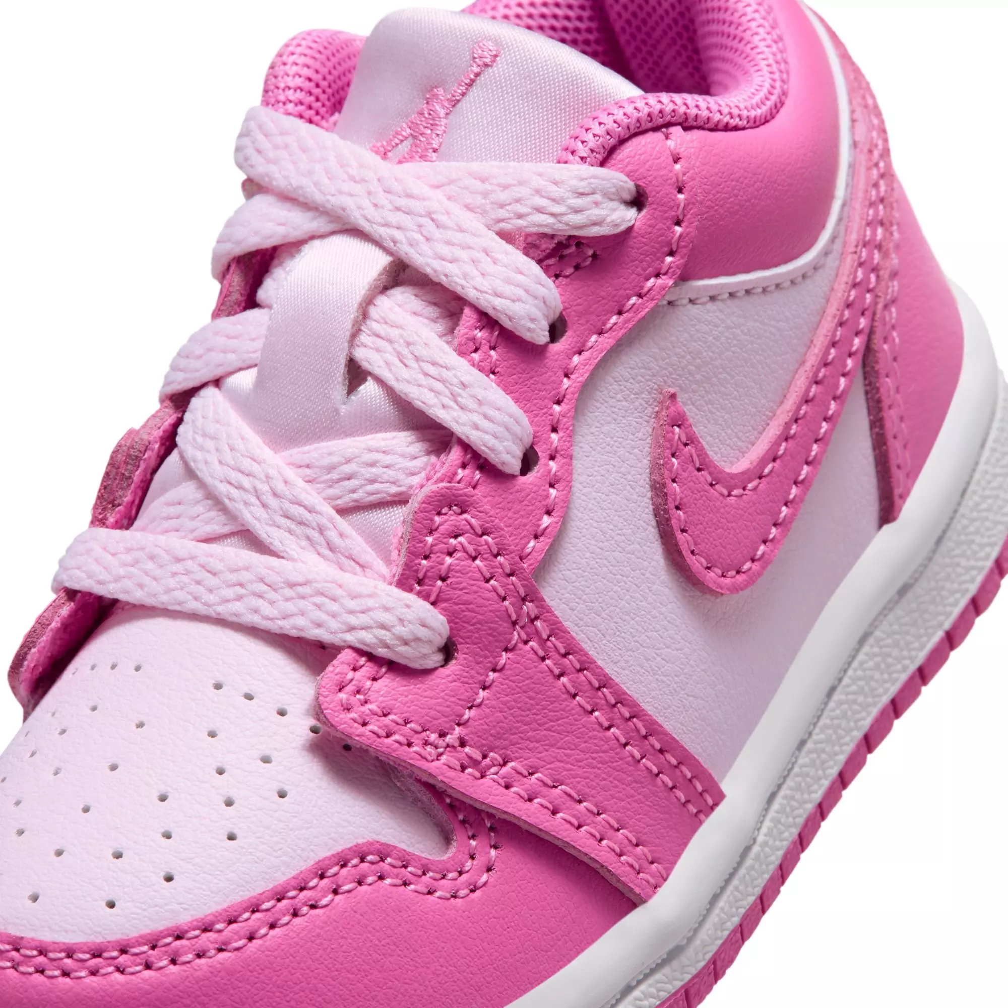 Jordan 1 Low "China Rose/Pink Foam/White" Toddler Girls' Shoe - PINK