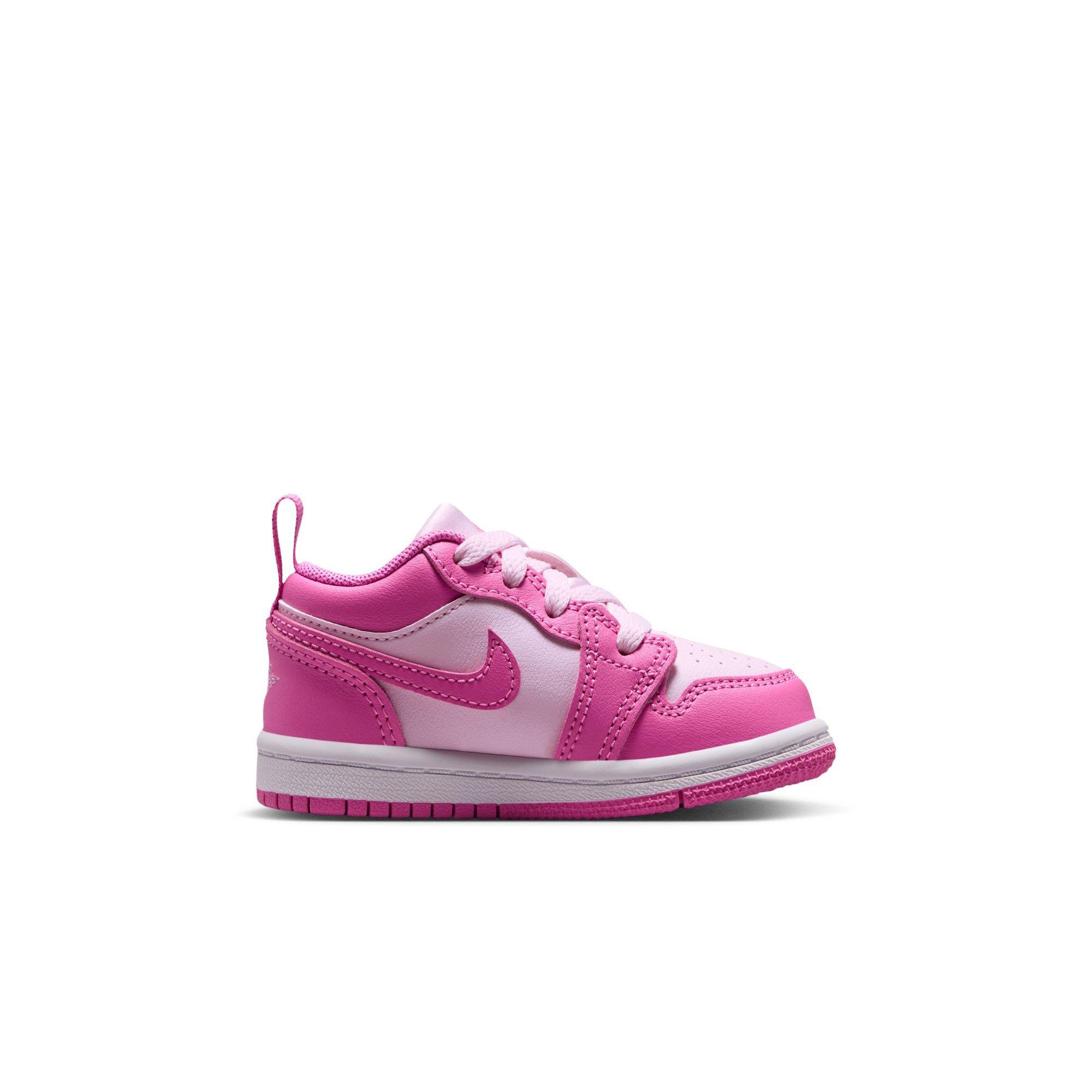 Jordan 1 Low Toddler Girls' "China Rose/Pink Foam/White" Shoe