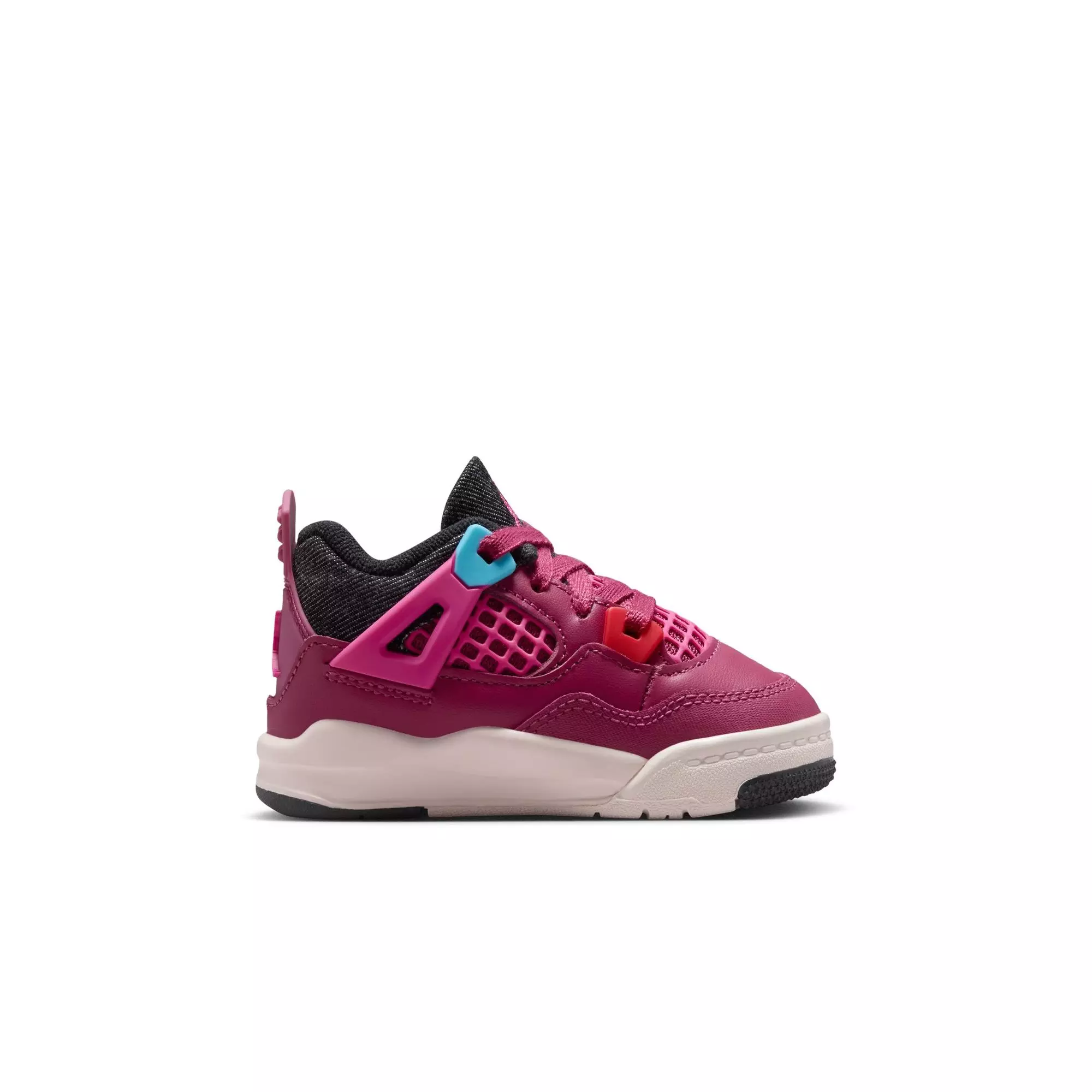 Jordan 4 Retro "She's A Star" Toddler Girls' Shoe - SWEET BEET/DESERT PINK/OFF NOIR/CHALK