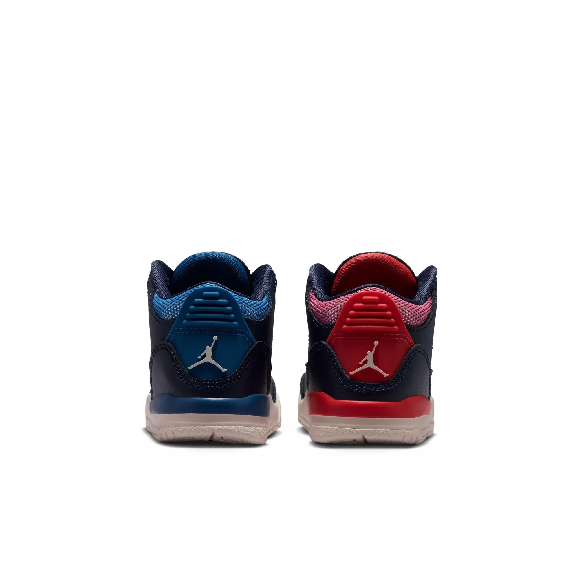 Jordan 3 Retro "Sports Renaissance" Toddler Kids' Shoe - OBSIDIAN/CHALK/TRACK RED