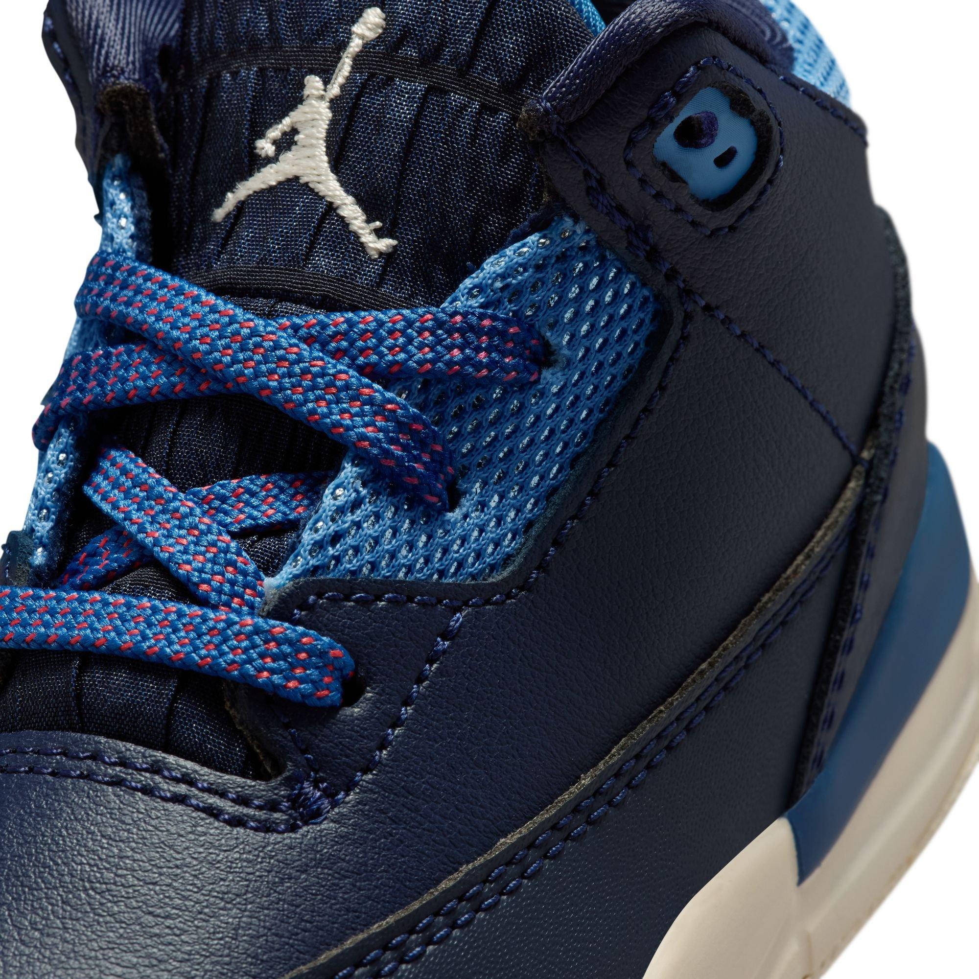 Jordan 3 Retro "Sports Renaissance" Toddler Kids' Shoe - OBSIDIAN/CHALK/TRACK RED