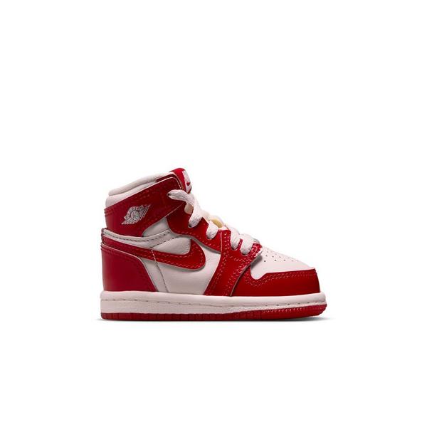 Jordan 1 Retro High OG "Nails & Grails" Toddler Kids' Shoe - UNIVERSITY RED/METALLIC SILVER