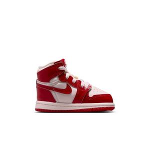 Jordan 1 Retro High OG "Nails & Grails" Toddler Kids' Shoe - UNIVERSITY RED/METALLIC SILVER