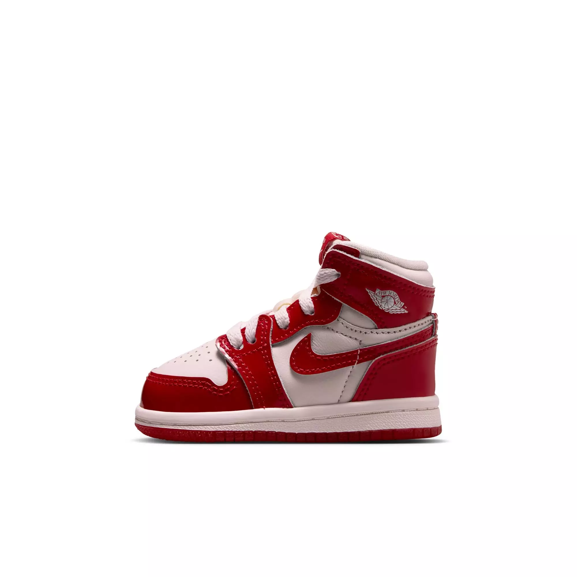 Jordan 1 Retro High OG "Nails & Grails" Toddler Kids' Shoe - UNIVERSITY RED/METALLIC SILVER