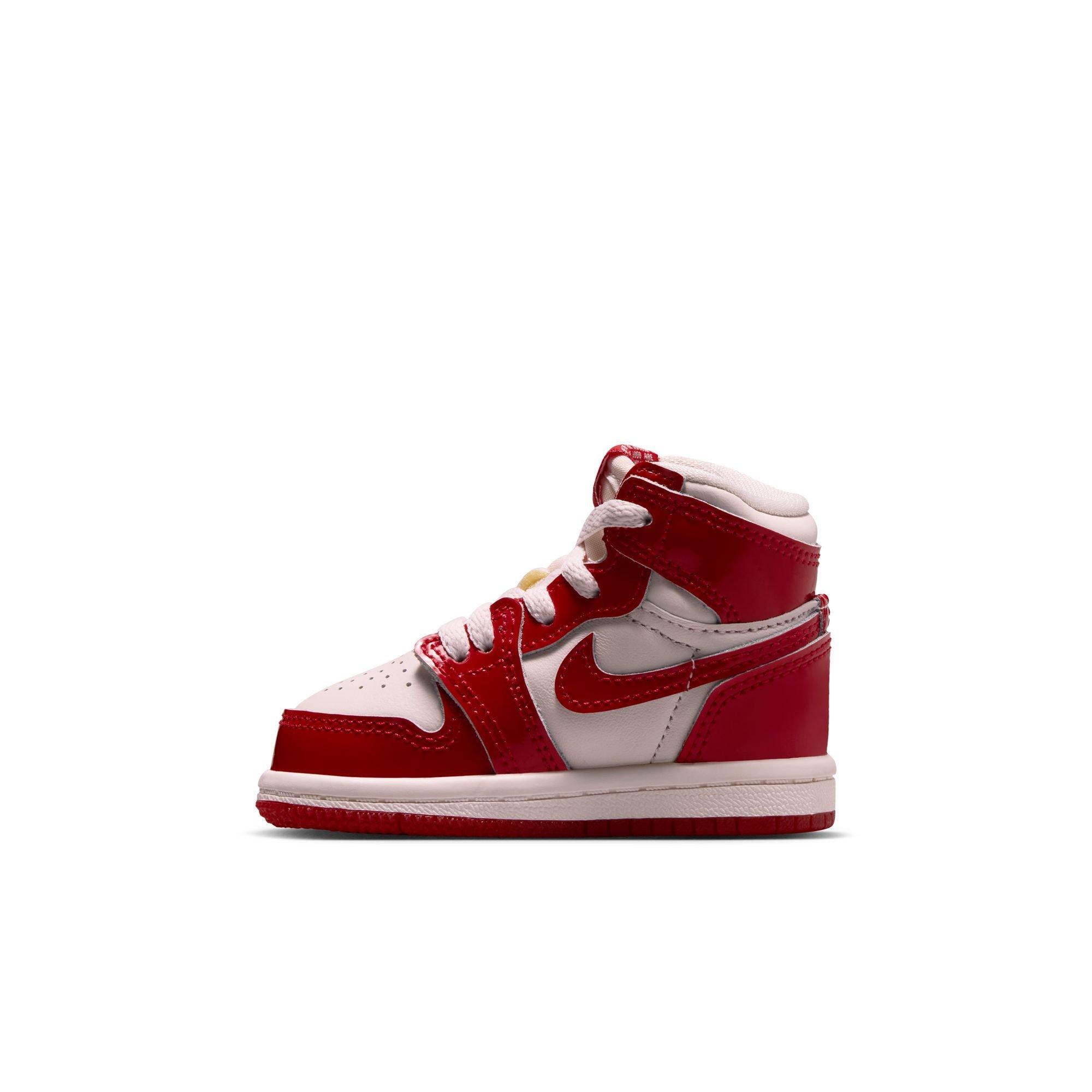 Jordan 1 Retro High OG "Nails & Grails" Toddler Kids' Shoe - UNIVERSITY RED/METALLIC SILVER