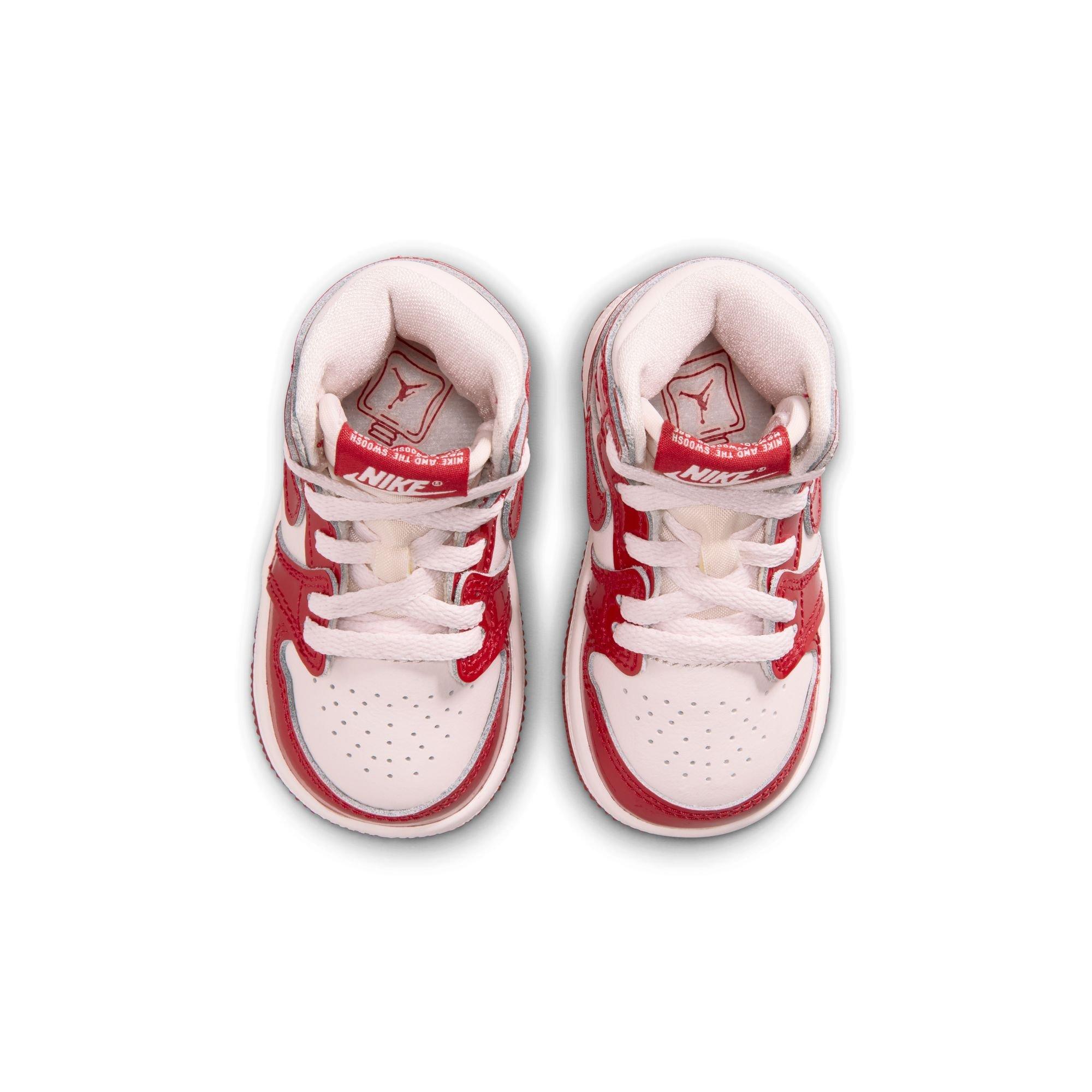 Jordan 1 Retro High OG "Nails & Grails" Toddler Kids' Shoe - UNIVERSITY RED/METALLIC SILVER
