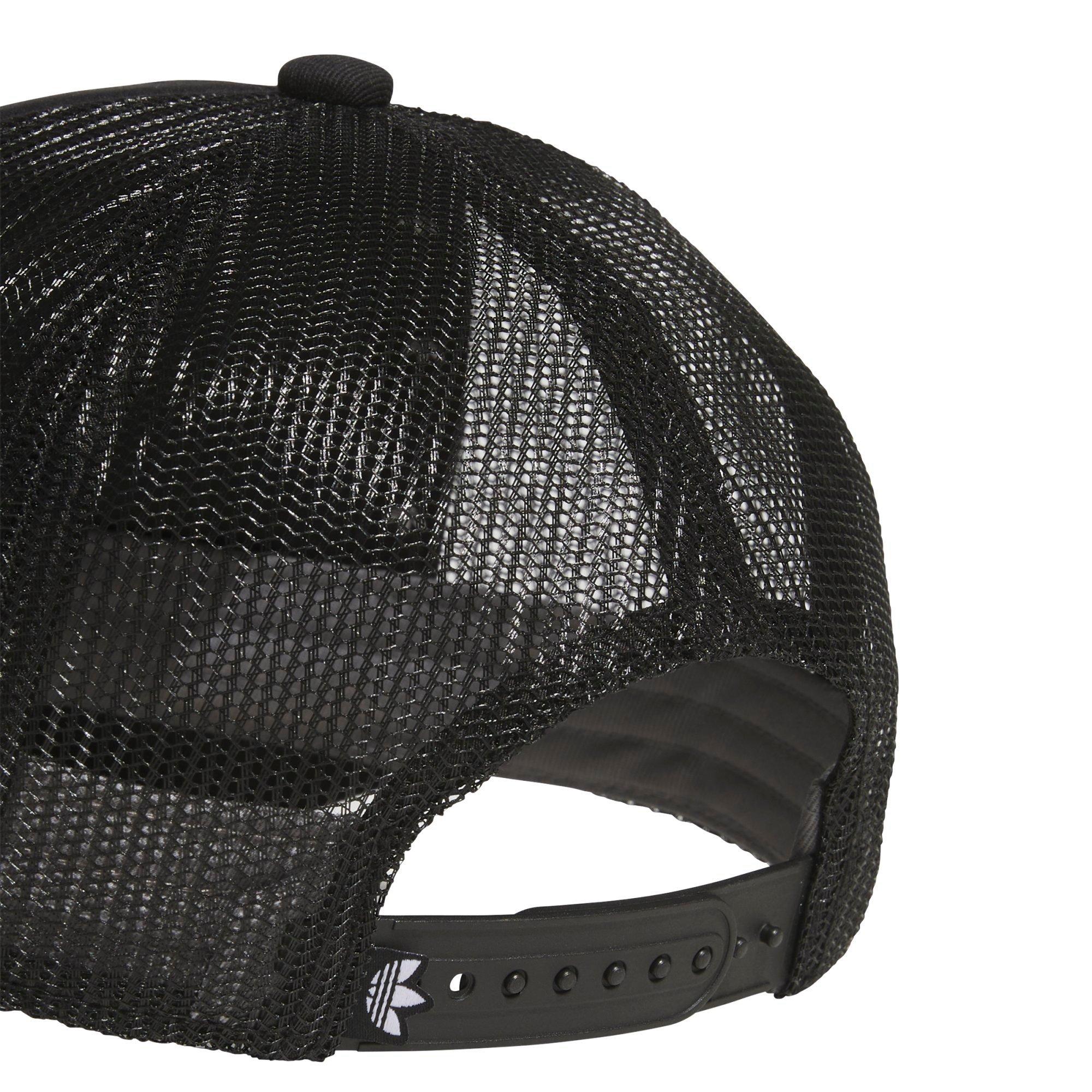 adidas Pendant Adjustable Trucker Hat-Black - BLACK Thumbnail View 3