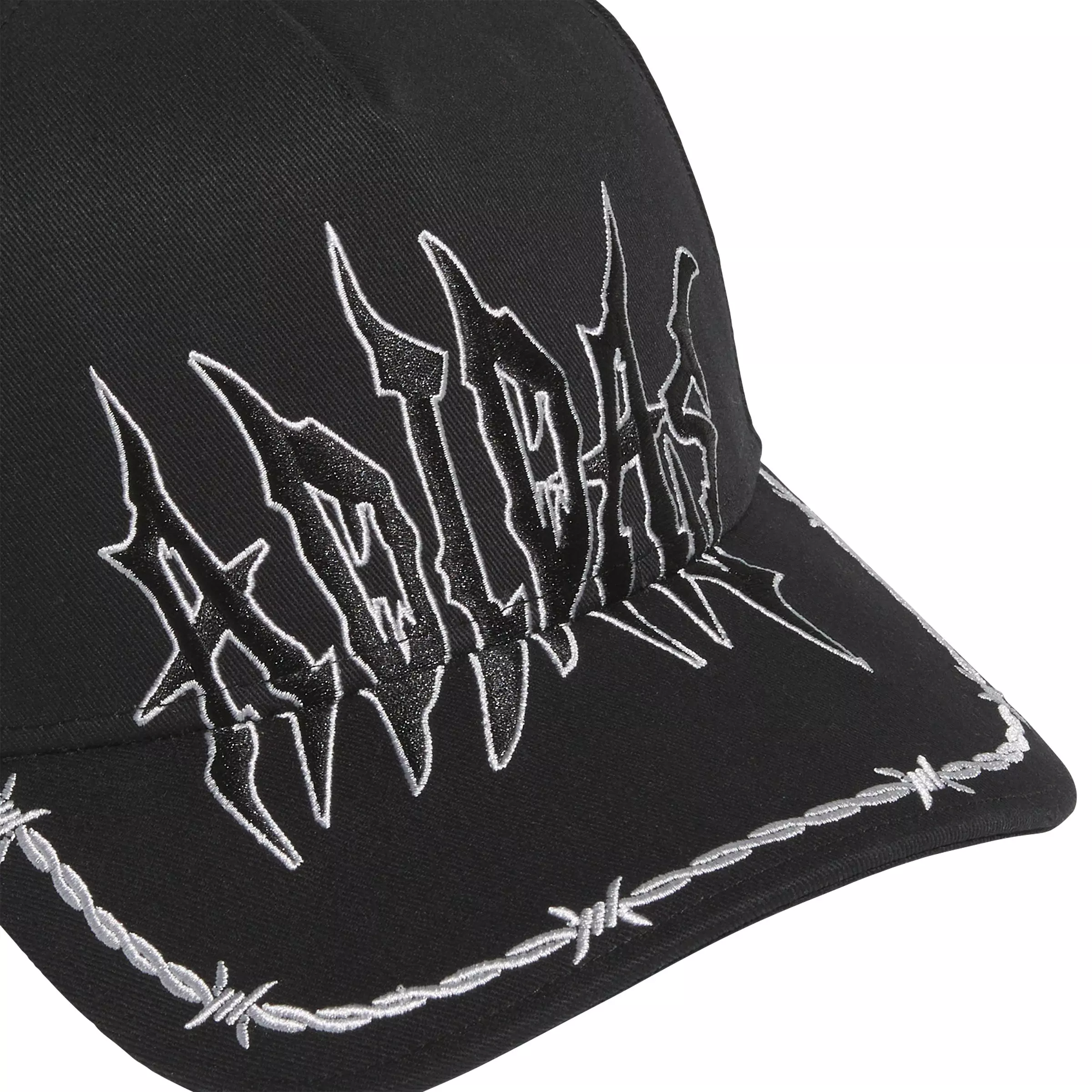 adidas Unisex High Crown Goth Snapback Hat - Black - BLACK