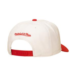Mitchell & Ness Atlanta Braves Bill Smack Snapback Hat - White/Red