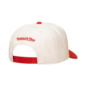 Mitchell & Ness Cincinnati Reds Bill Smack Snapback Hat - White/Red