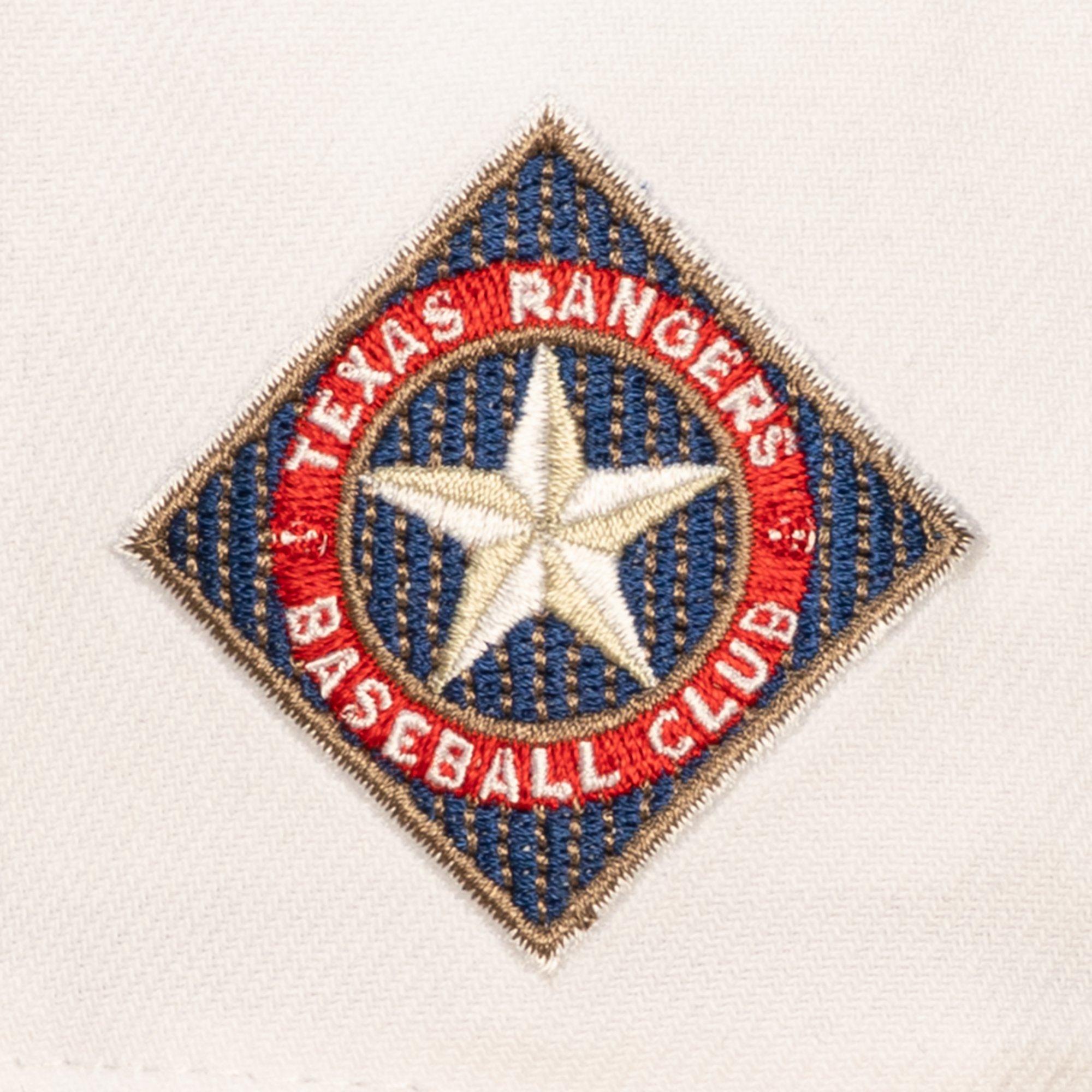 Mitchell & Ness Texas Rangers Bill Smack Snapback Hat - White/Royal - WHITE/ROYAL Thumbnail View 3