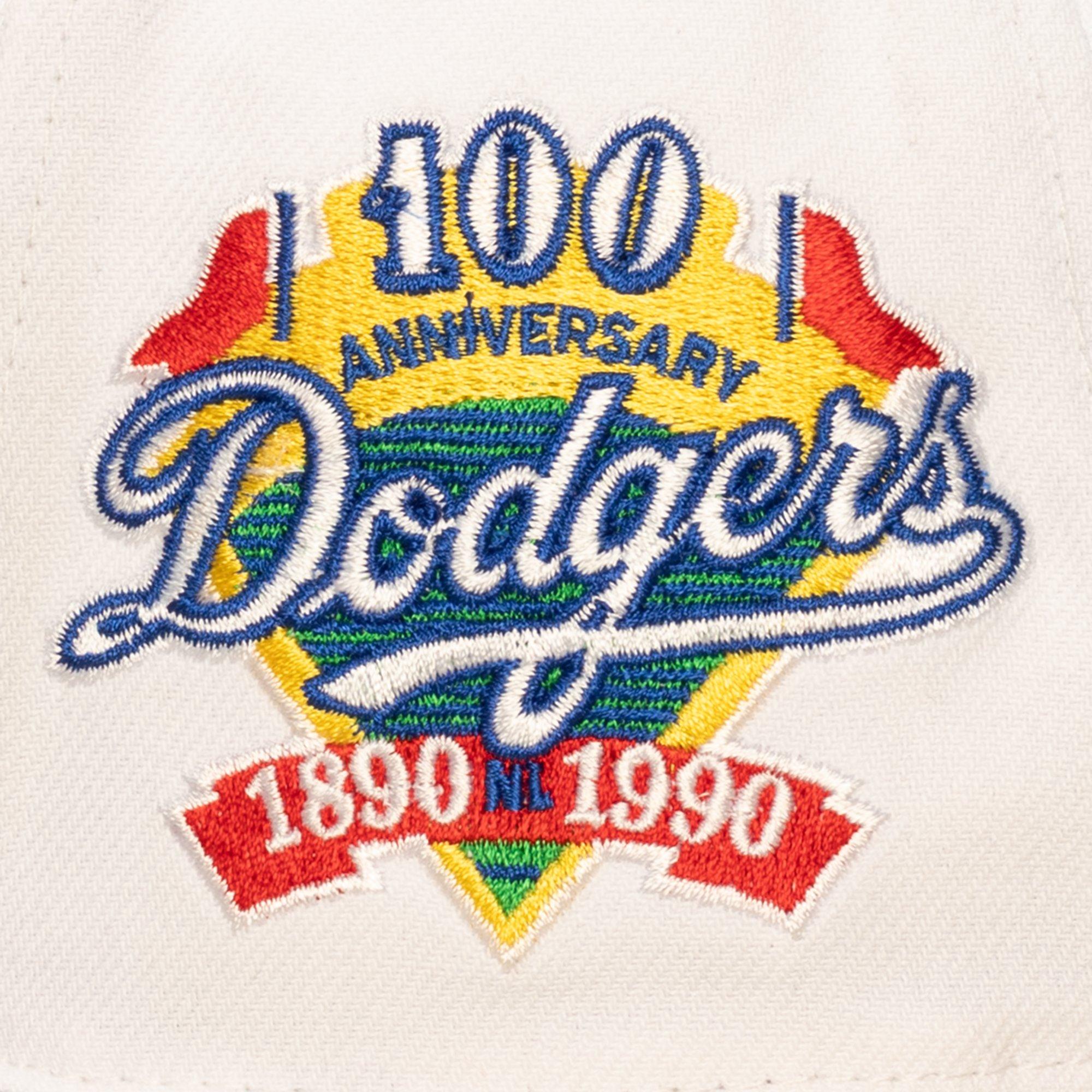 Mitchell & Ness Los Angeles Dodgers Bill Smack Snapback Hat  -  White/Royal - WHITE/ROYAL Thumbnail View 3