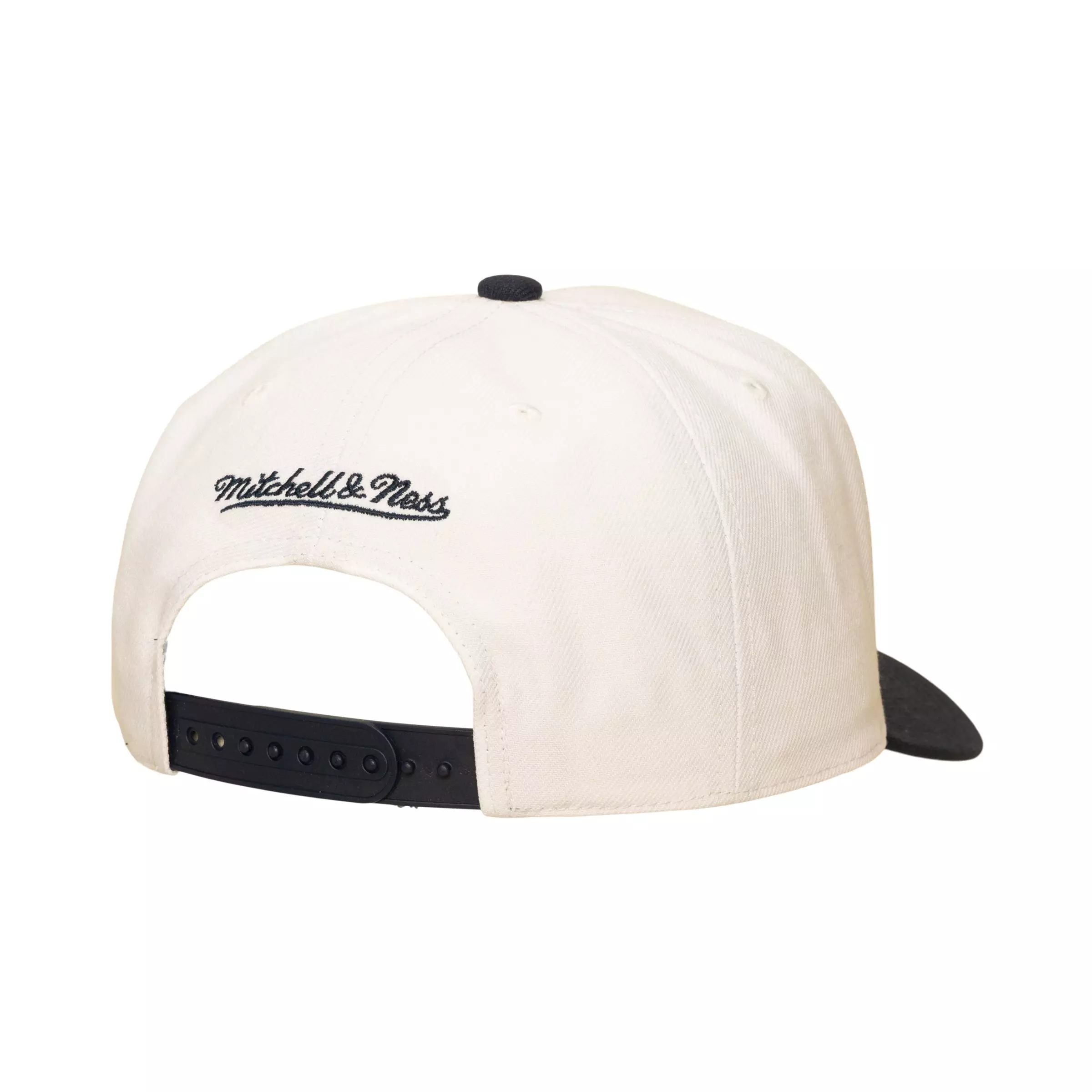 Mitchell & Ness New Yankees Bill Smack Snapback Hat  -  White/Navy - WHITE/NAVY