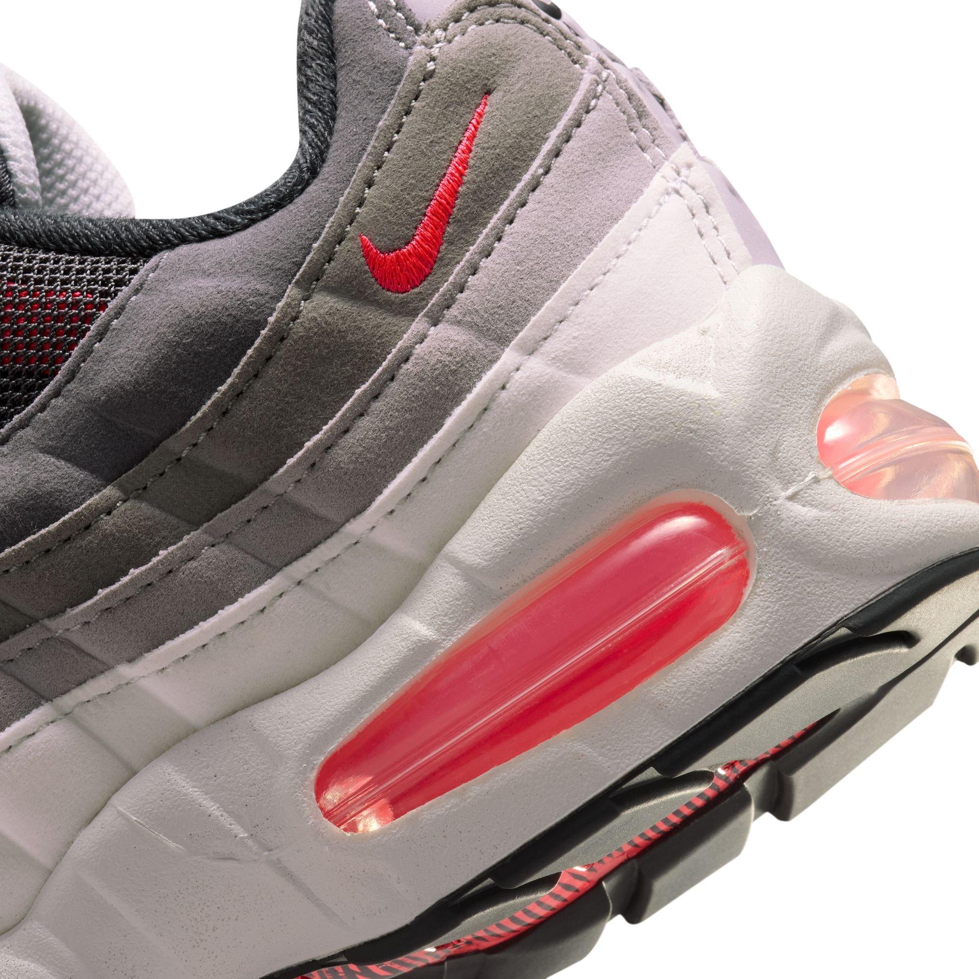 Nike Air Max 95 "Lt Crimson" Grade School Kids' Shoe - MEDIUM ASH/LT CRIMSON/DK PEWTER/DUST