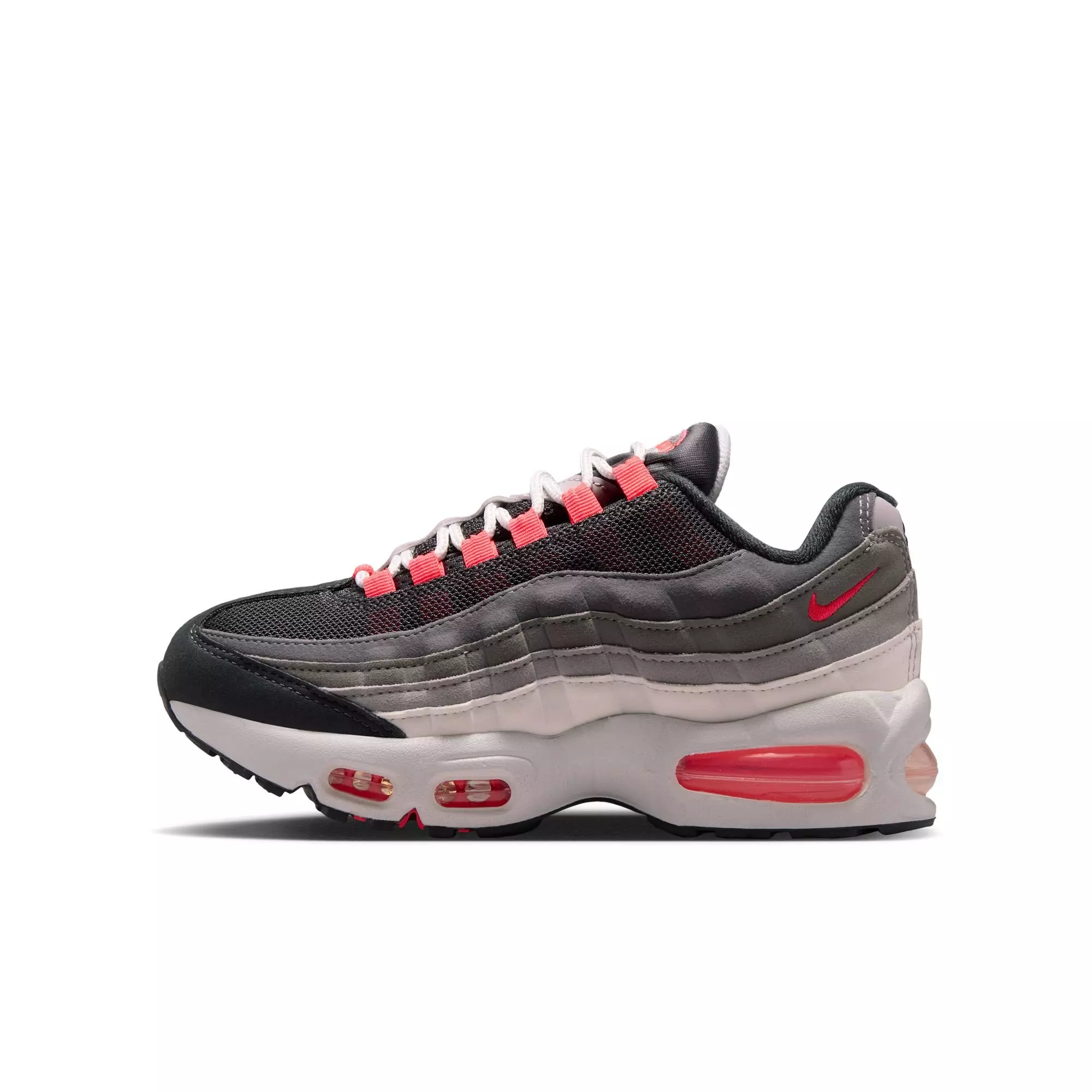 Nike Air Max 95 "Lt Crimson" Grade School Kids' Shoe - MEDIUM ASH/LT CRIMSON/DK PEWTER/DUST