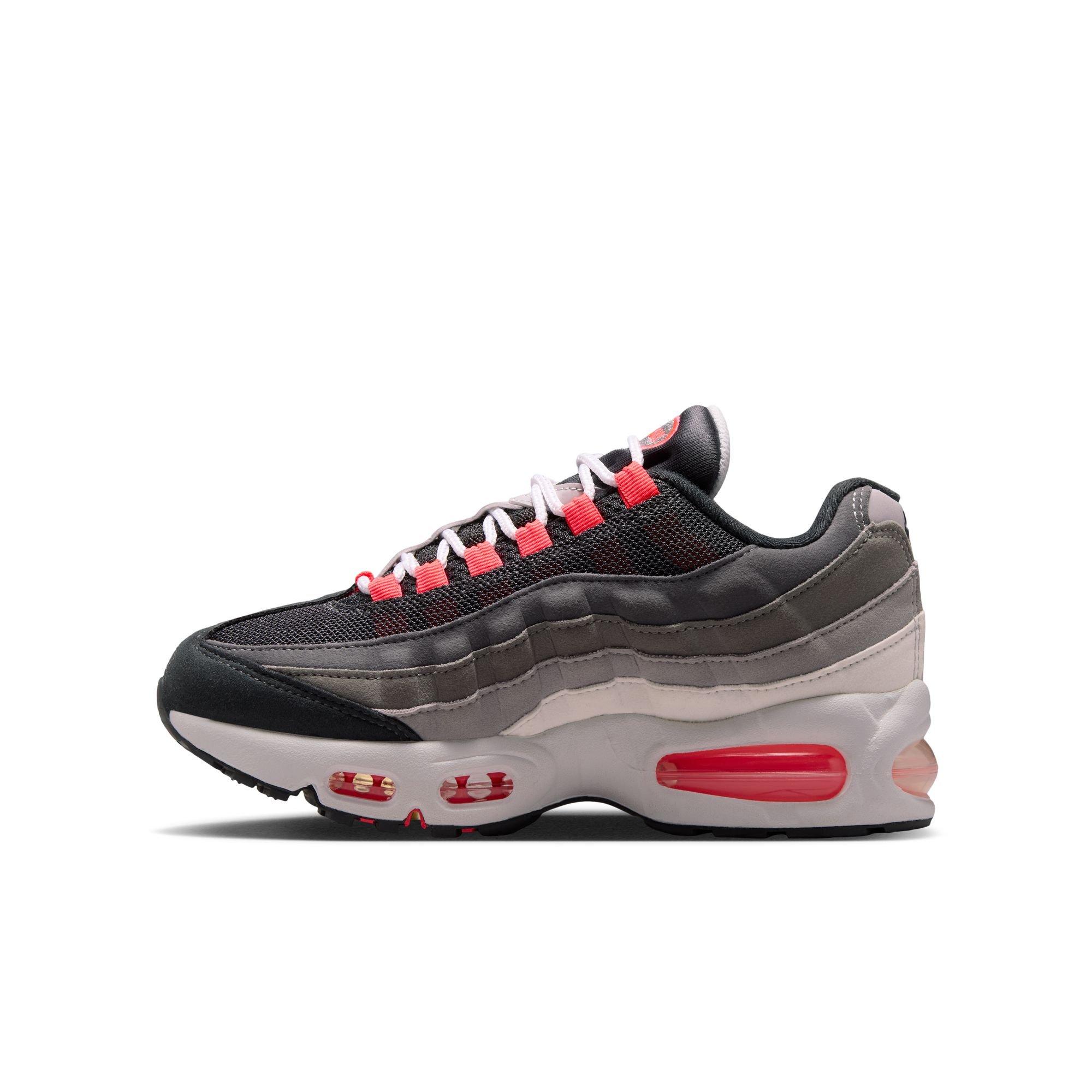Nike Air Max 95 "Lt Crimson" Grade School Kids' Shoe - MEDIUM ASH/LT CRIMSON/DK PEWTER/DUST