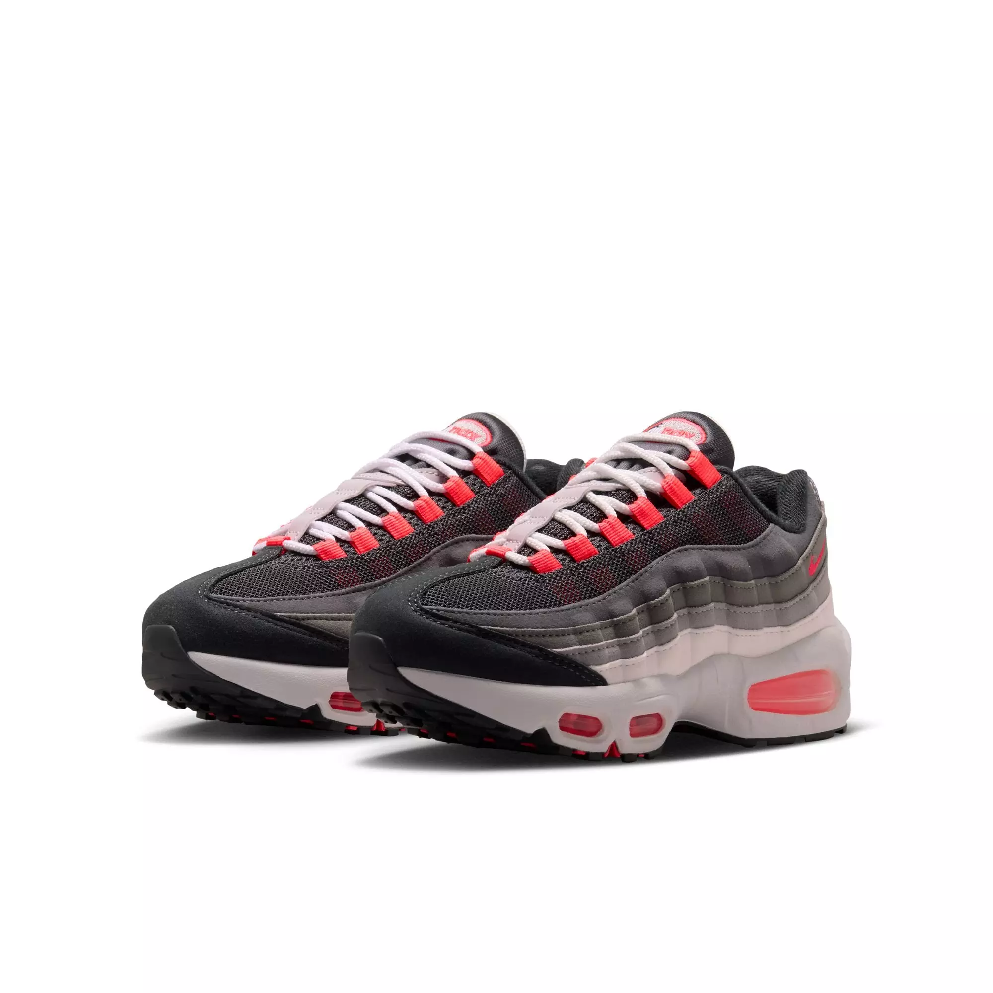 Nike Air Max 95 "Lt Crimson" Grade School Kids' Shoe - MEDIUM ASH/LT CRIMSON/DK PEWTER/DUST