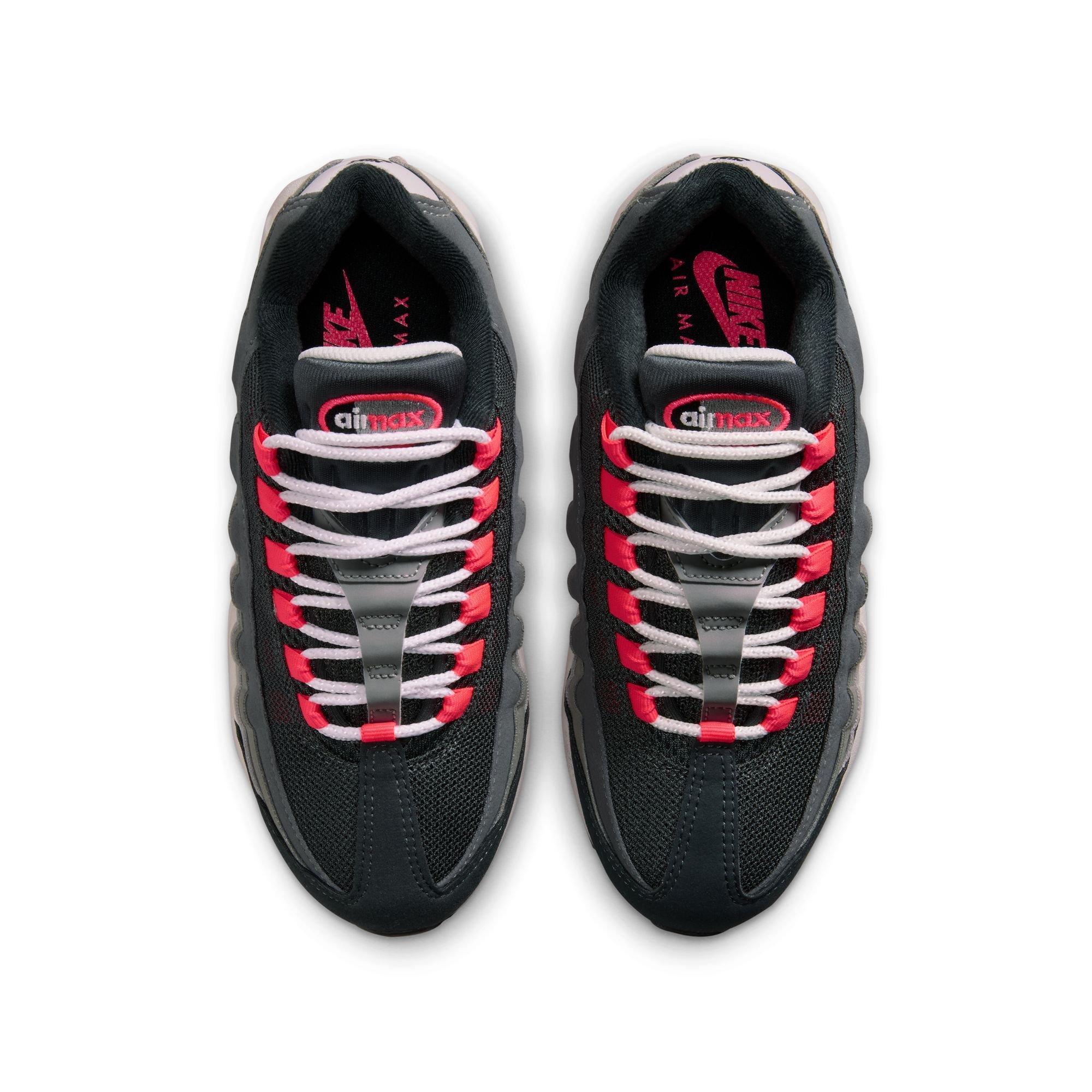 Nike Air Max 95 "Lt Crimson" Grade School Kids' Shoe - MEDIUM ASH/LT CRIMSON/DK PEWTER/DUST