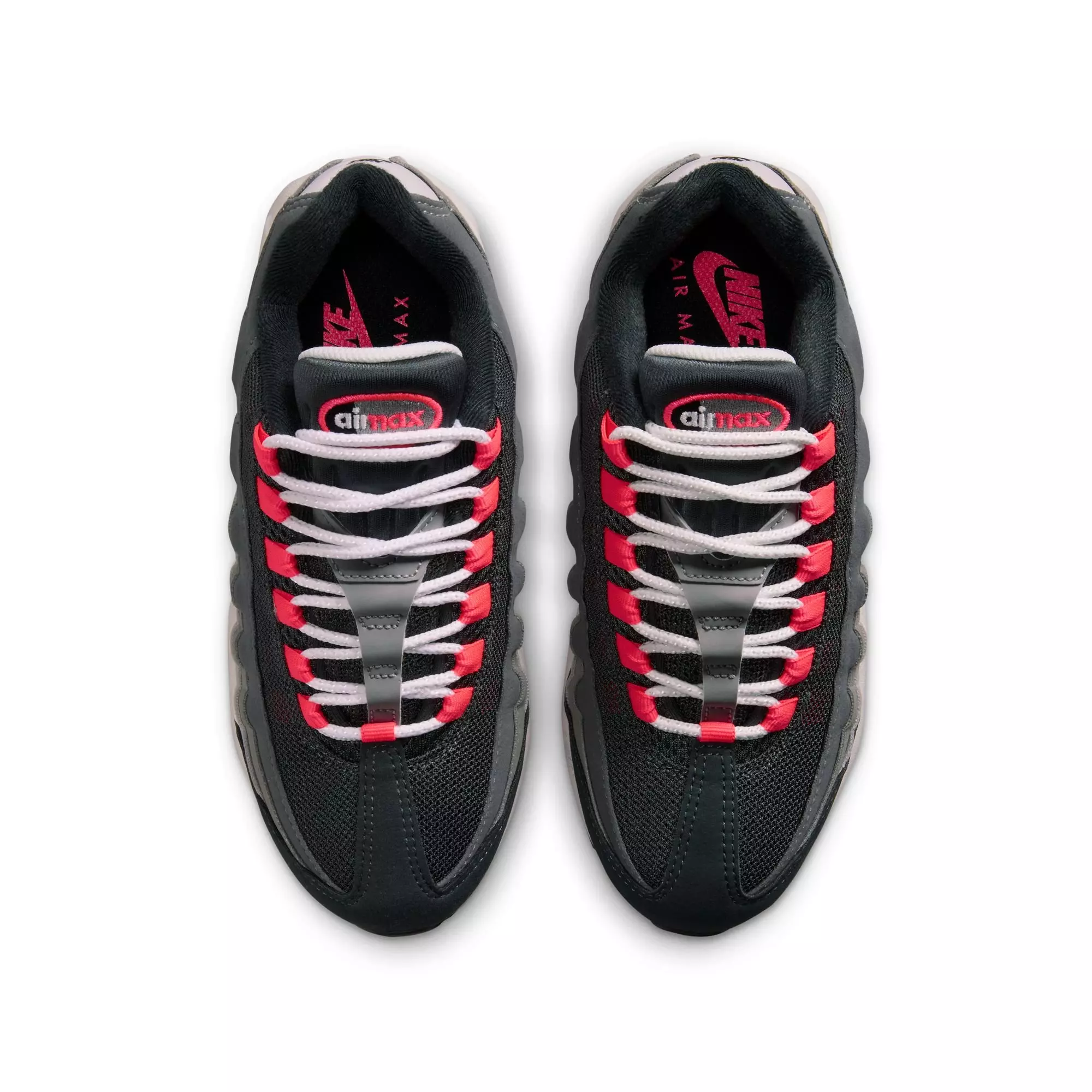 Nike Air Max 95 "Lt Crimson" Grade School Kids' Shoe - MEDIUM ASH/LT CRIMSON/DK PEWTER/DUST
