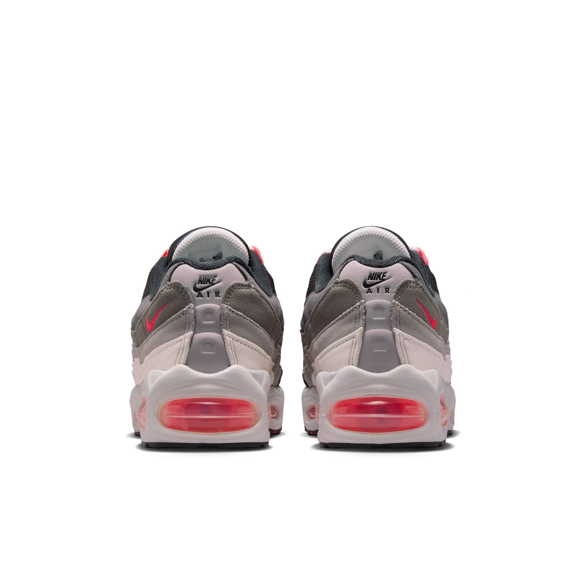 Nike Air Max 95 "Lt Crimson" Grade School Kids' Shoe - MEDIUM ASH/LT CRIMSON/DK PEWTER/DUST