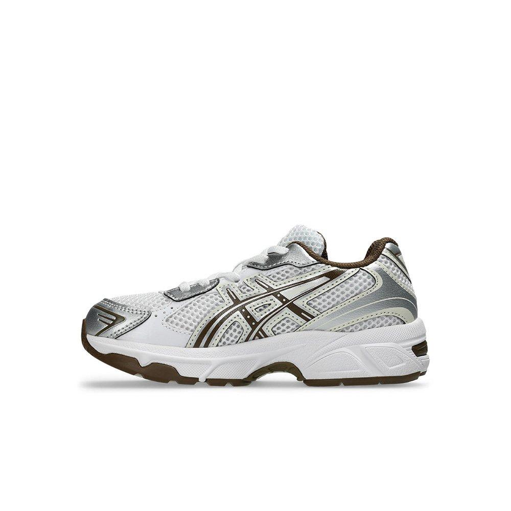 ASICS GEL-1130 "White/Clay Canyon" Preschool Boys' Shoe - WHITE/BROWN Thumbnail View 2