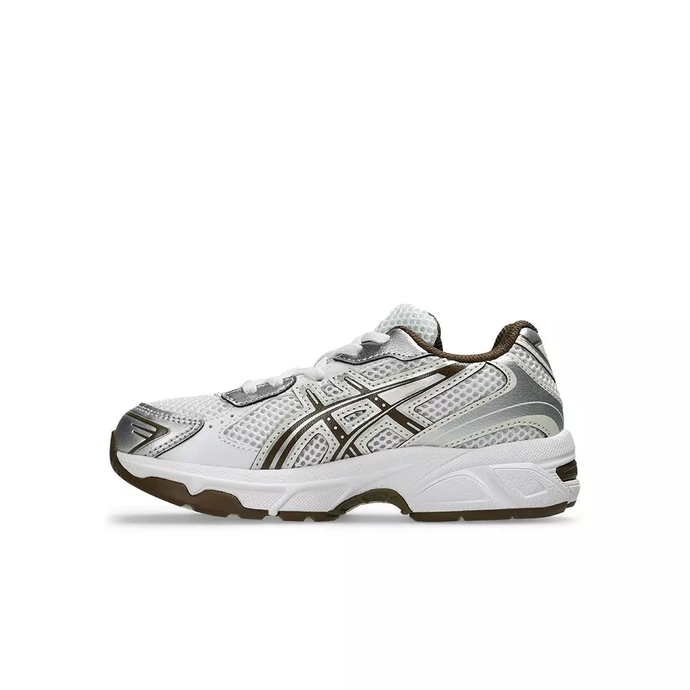 ASICS GEL-1130 "White/Clay Canyon" Preschool Boys' Shoe - WHITE/BROWN