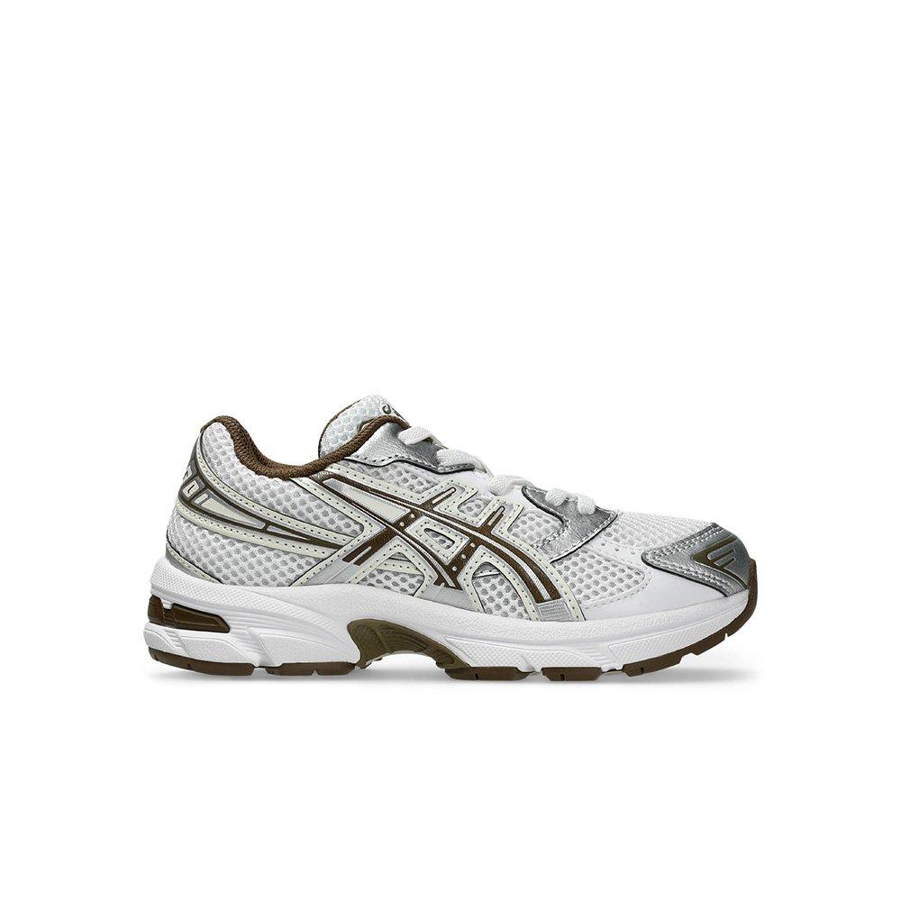 ASICS GEL-1130 "White/Clay Canyon" Preschool Boys' Shoe - WHITE/BROWN Thumbnail View 1