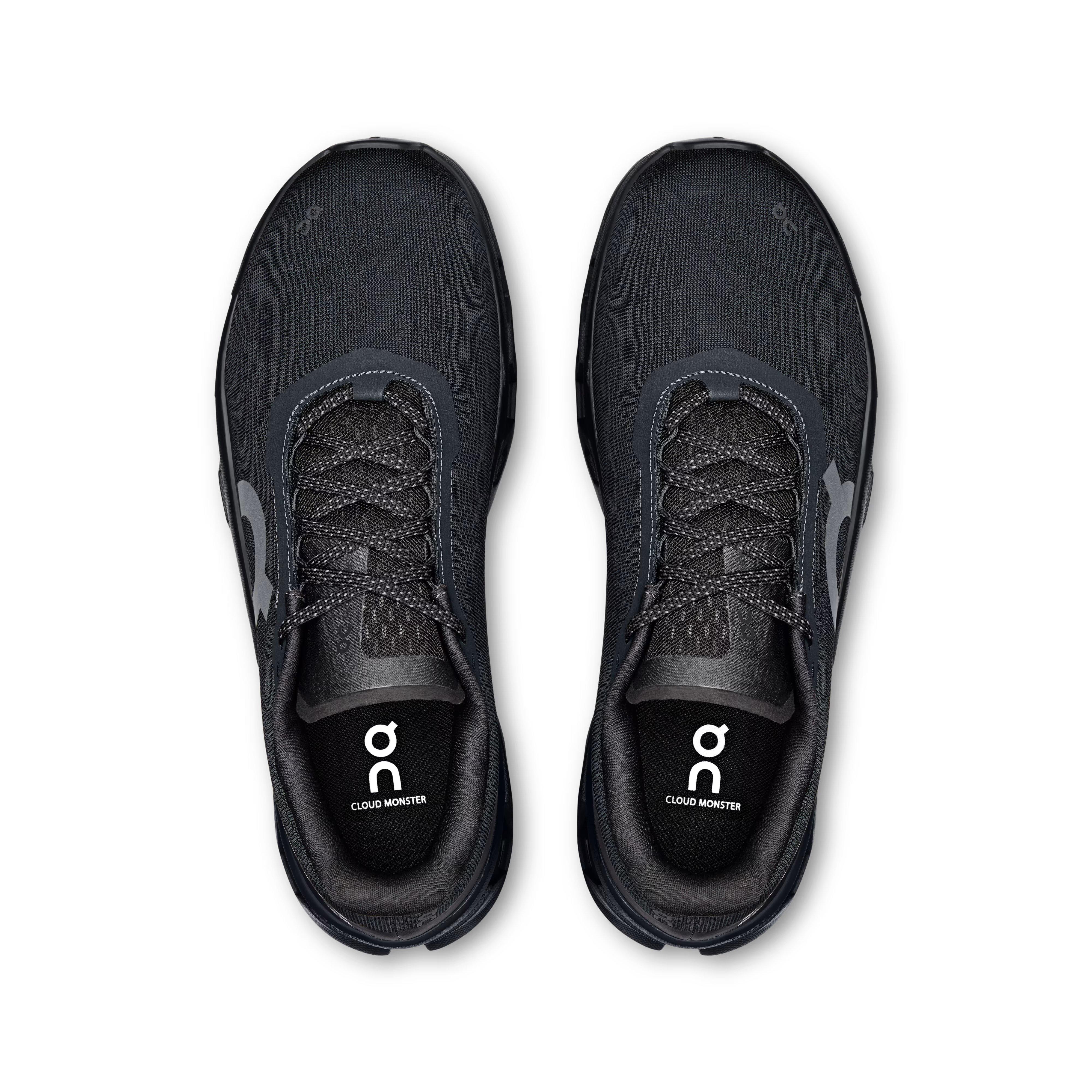 On Cloudmonster 1 "Black/Black" Men's Shoe - BLACK Thumbnail View 3