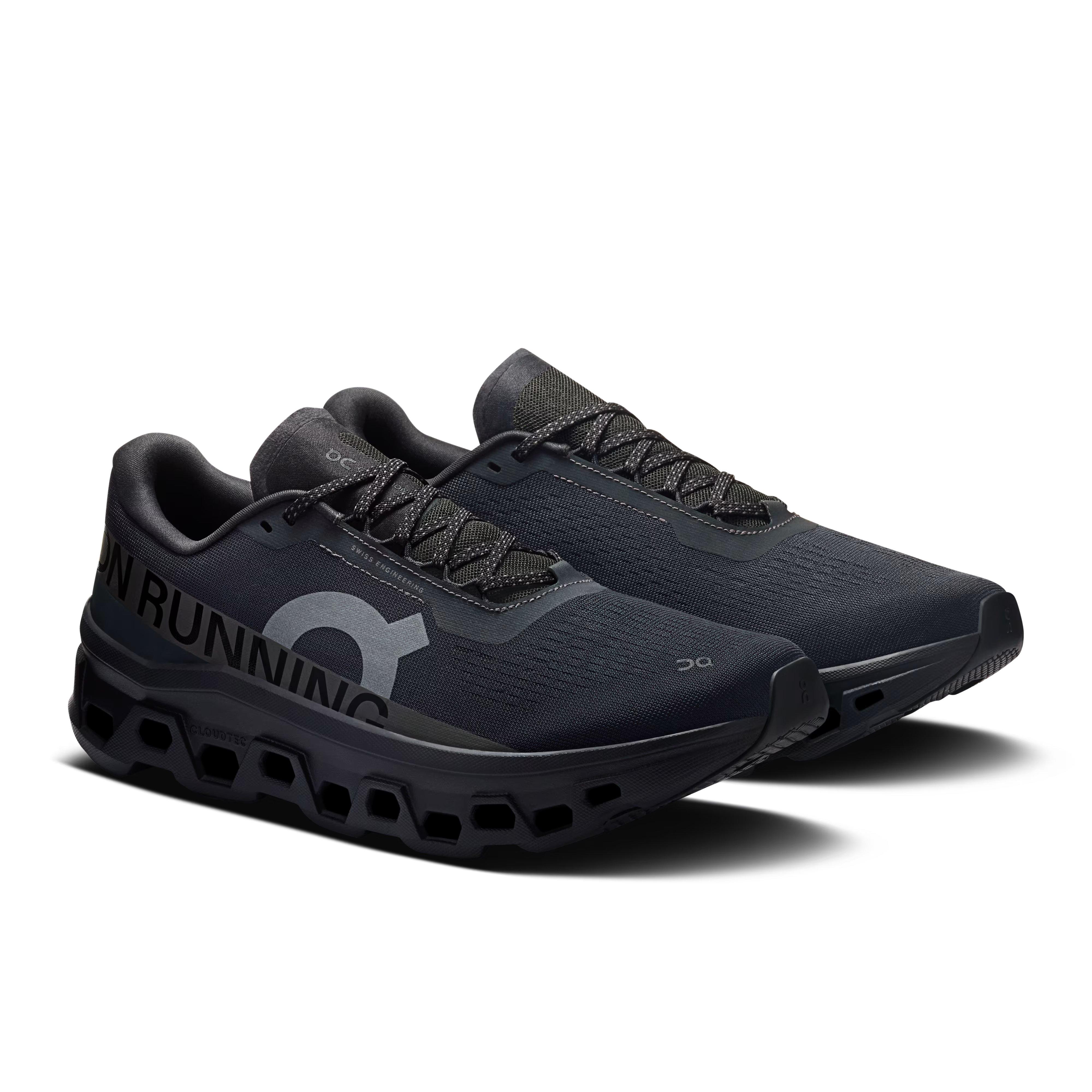 On Cloudmonster 1 "Black/Black" Men's Shoe - BLACK Thumbnail View 6