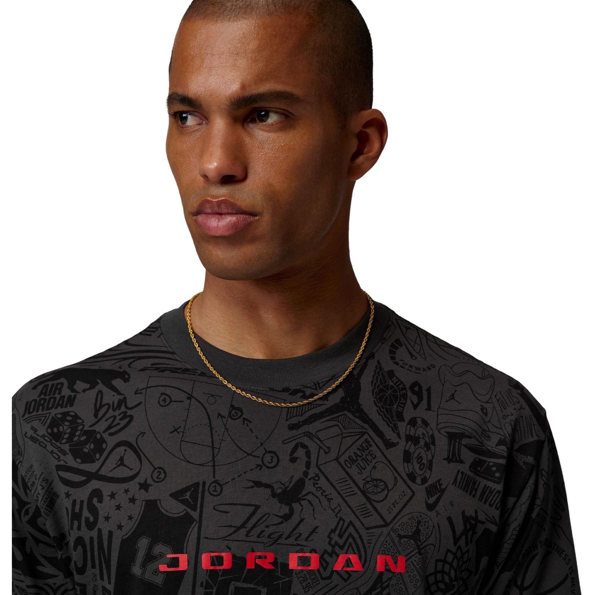 Jordan Men's Brooklyn Retro Tee - BLACK Thumbnail View 3