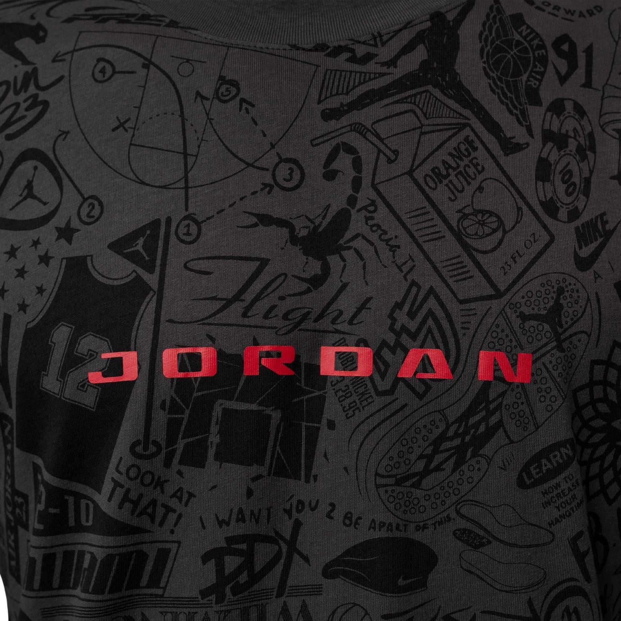 Jordan Men's Brooklyn Retro Tee - BLACK Thumbnail View 4