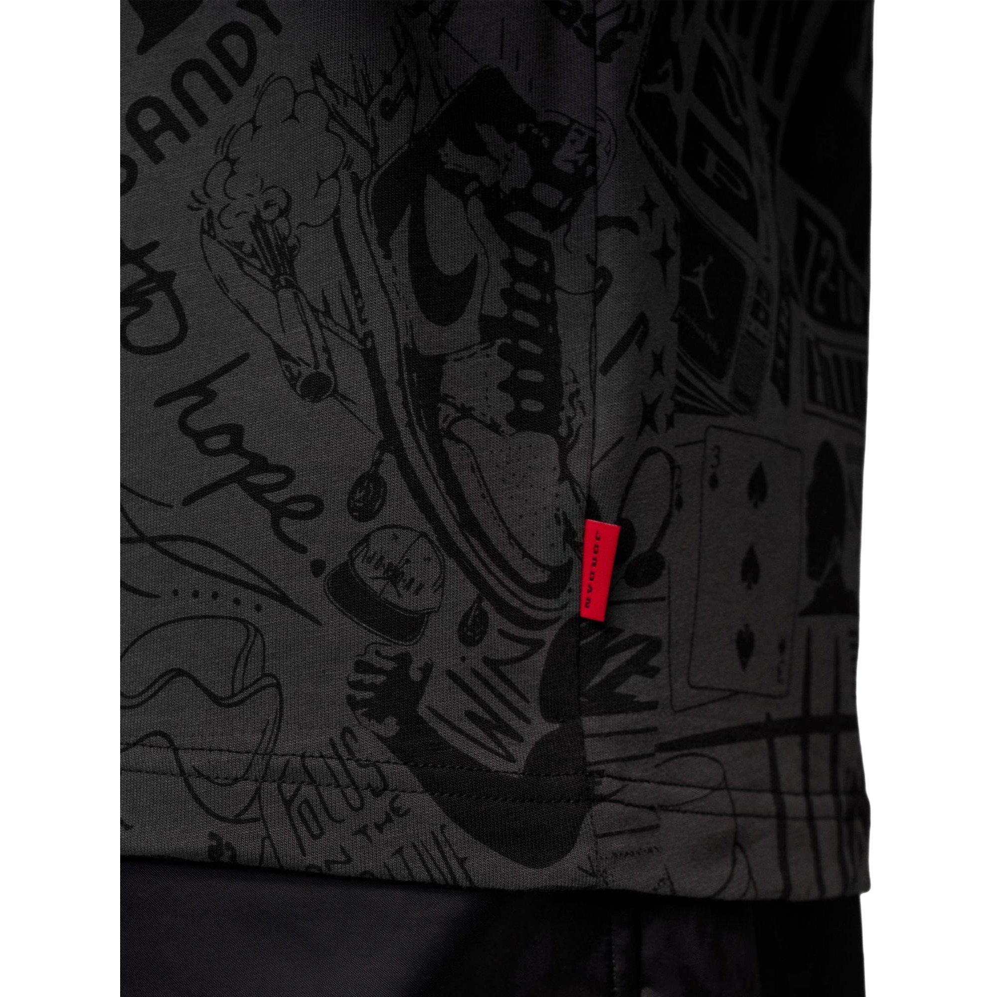 Jordan Men's Brooklyn Retro Tee - BLACK Thumbnail View 5