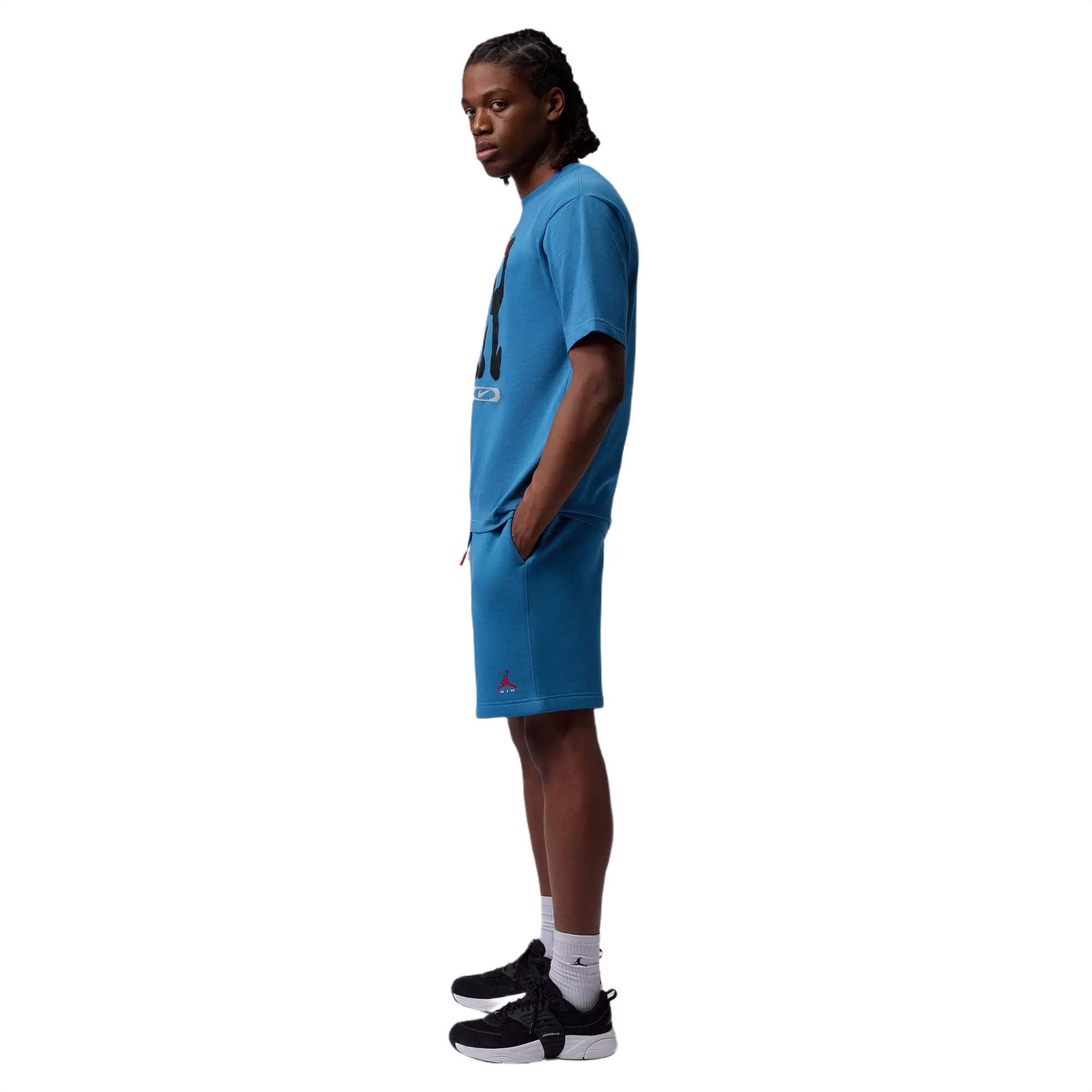 Jordan Men's Brooklyn Fleece 9" Shorts - Blue - BLUE