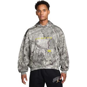 Jordan Men's Brooklyn Fleece Realtree Pullover Hoodie-Brown - BROWN