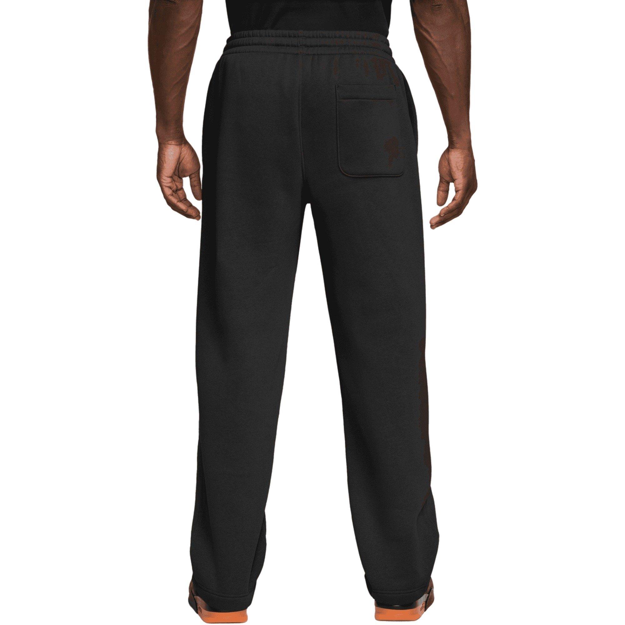 Jordan Men's Brooklyn Fleece Open-Hem Pants - BLACK