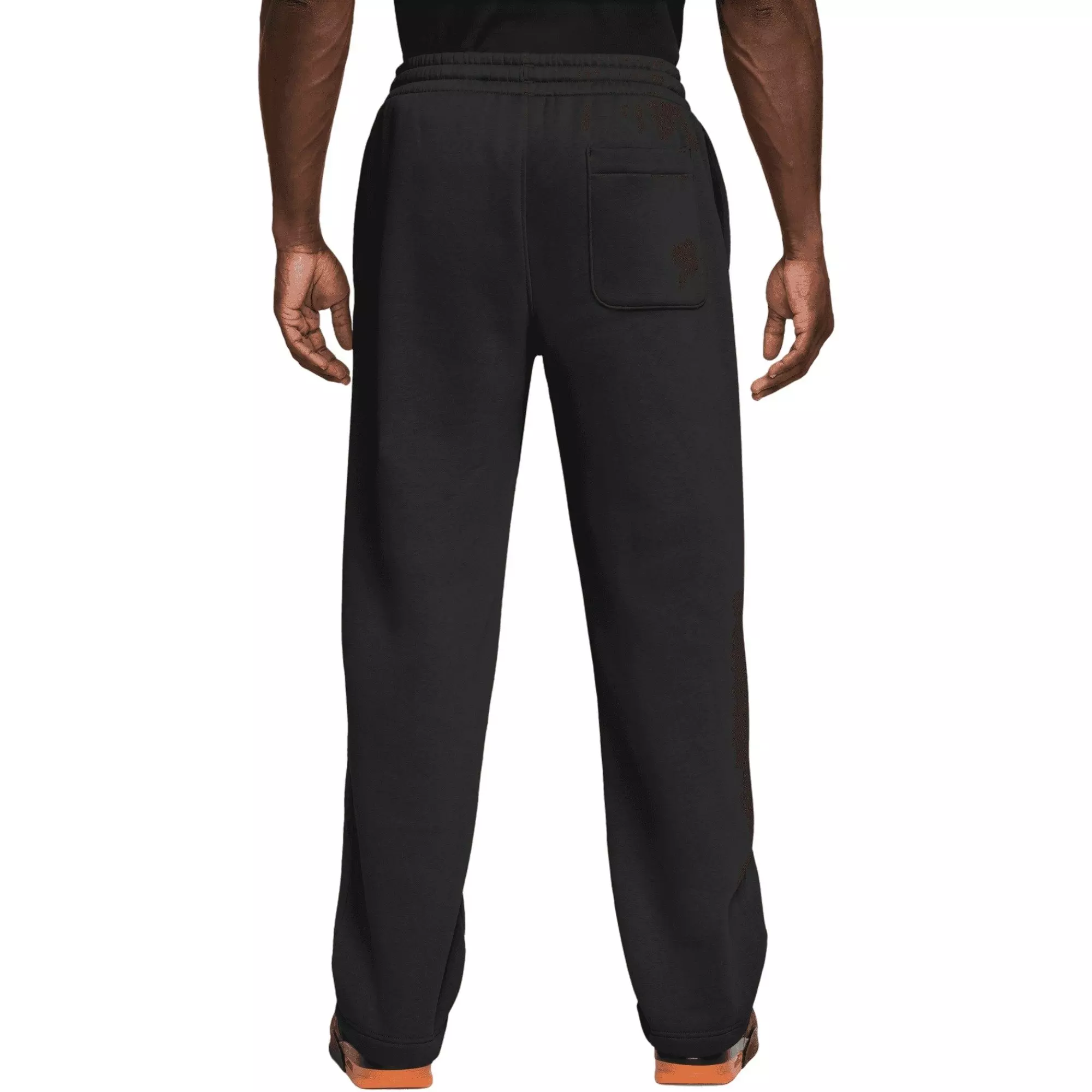 Jordan Men's Brooklyn Fleece Open-Hem Pants - BLACK