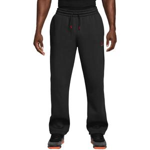 Jordan Men's Brooklyn Fleece Open-Hem Pants - BLACK