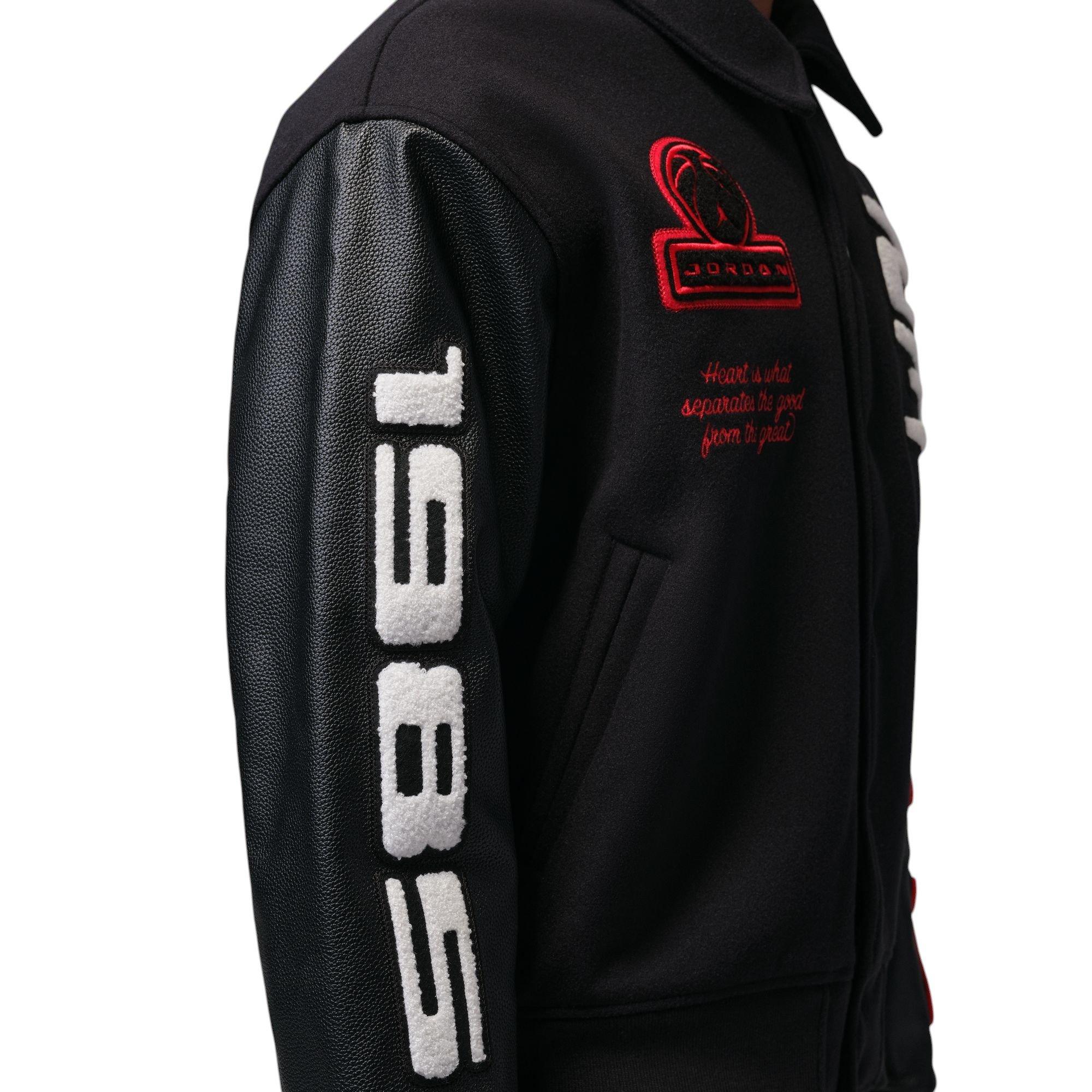 Jordan Flight "Red/Black" Men's Varsity Jacket - RED/BLACK