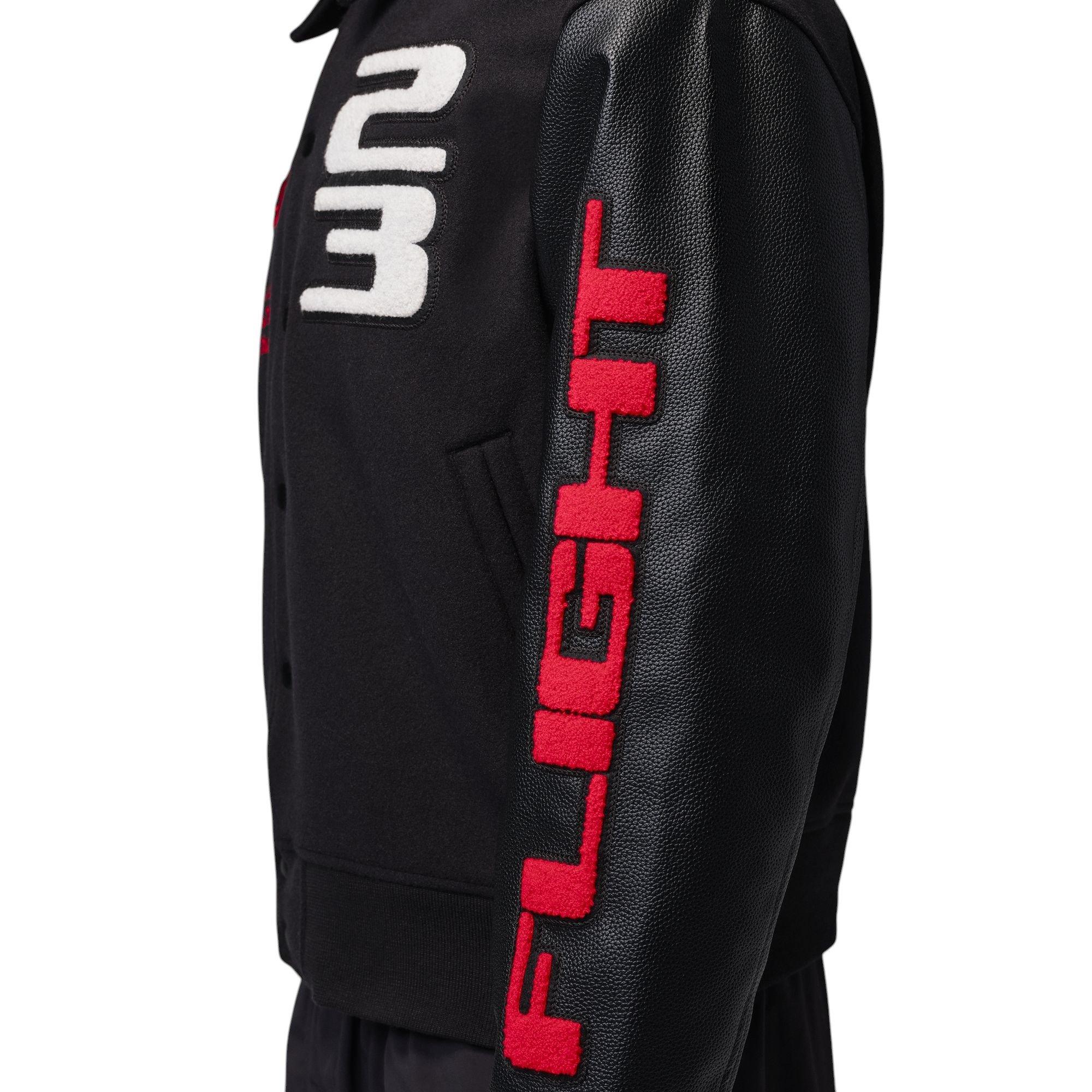 Jordan Flight "Red/Black" Men's Varsity Jacket - RED/BLACK