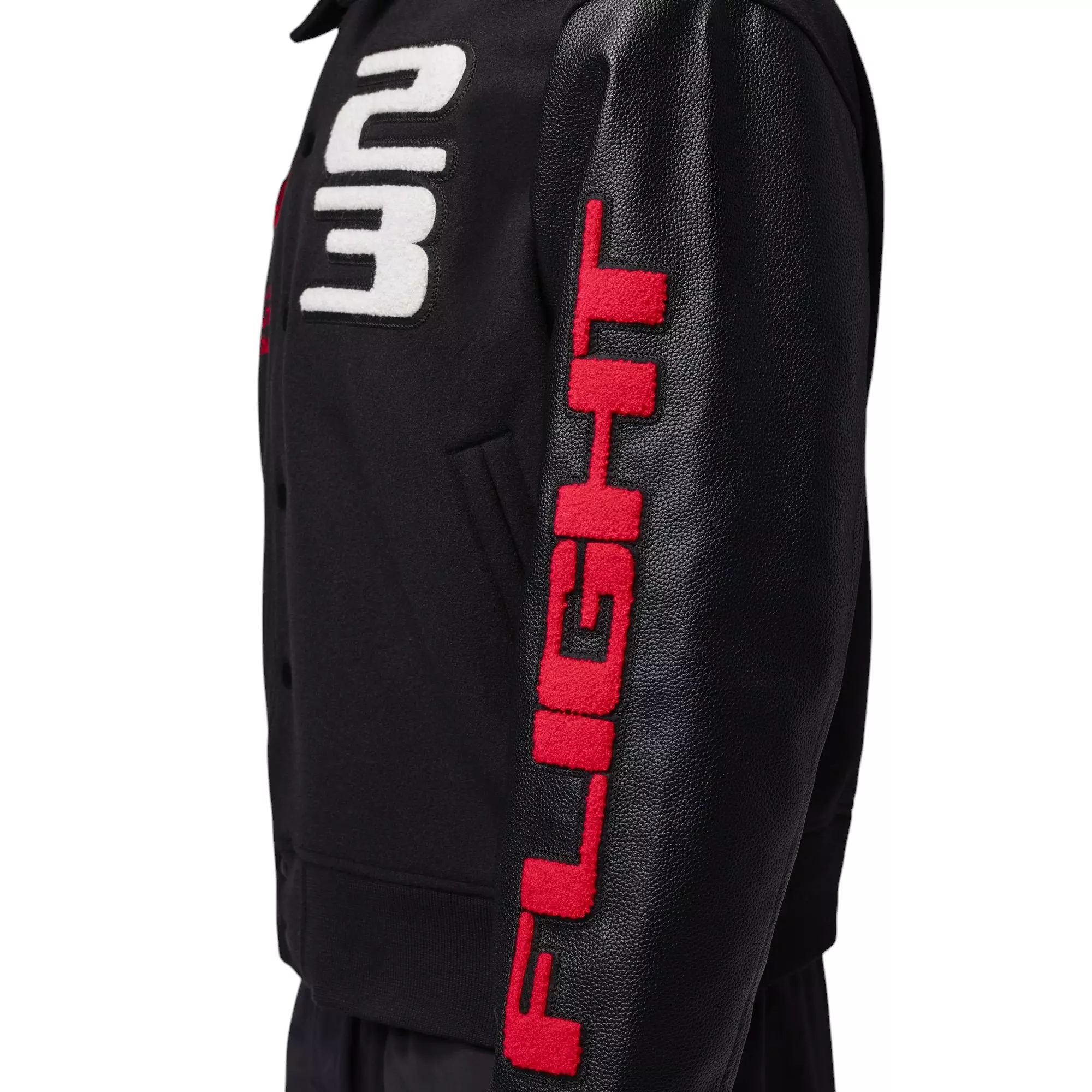 Jordan Flight "Red/Black" Men's Varsity Jacket - RED/BLACK