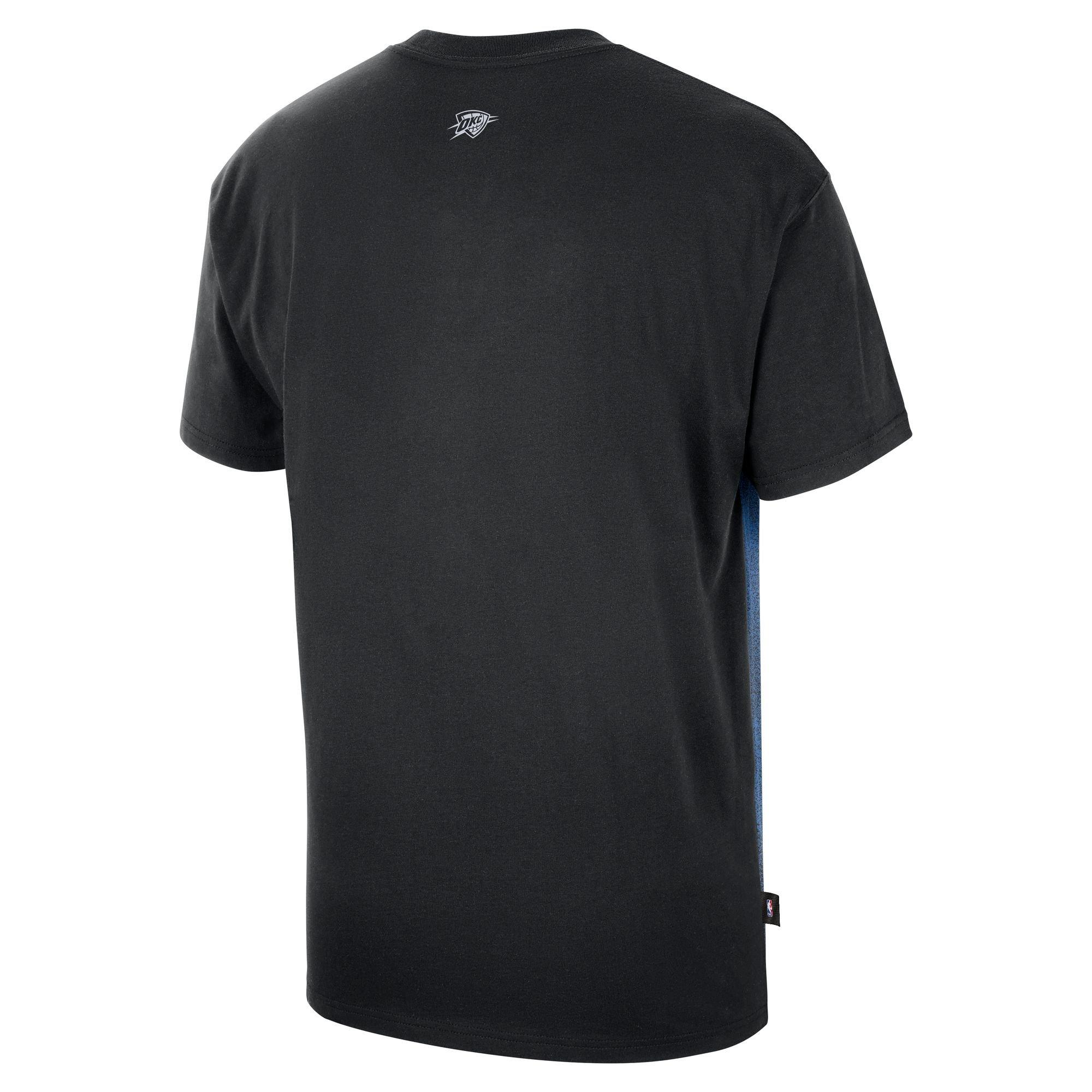 Nike Oklahoma City Thunder Icon "Black/Blue" Men's Basketball Tee - BLACK/BLUE