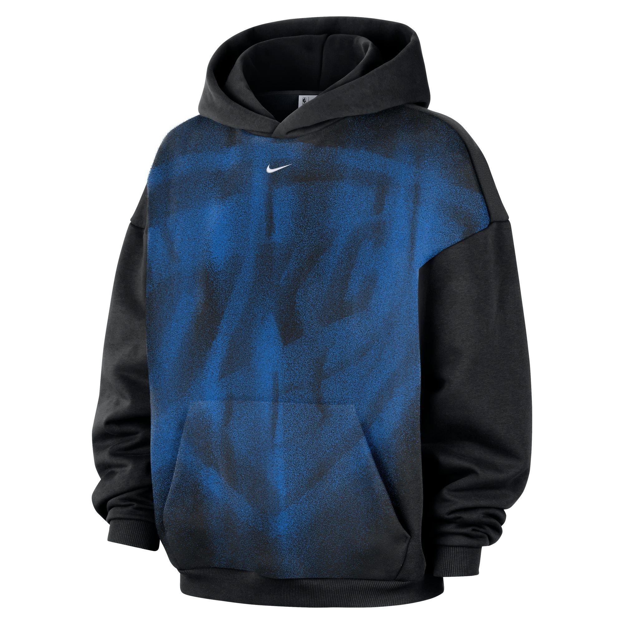 Nike Oklahoma City Thunder Standard Issue Icon "Black/Blue" Men's Fleece Basketball Hoodie - BLACK/BLUE