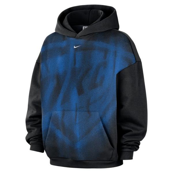 Nike Oklahoma City Thunder Standard Issue Icon "Black/Blue" Men's Fleece Basketball Hoodie - BLACK/BLUE