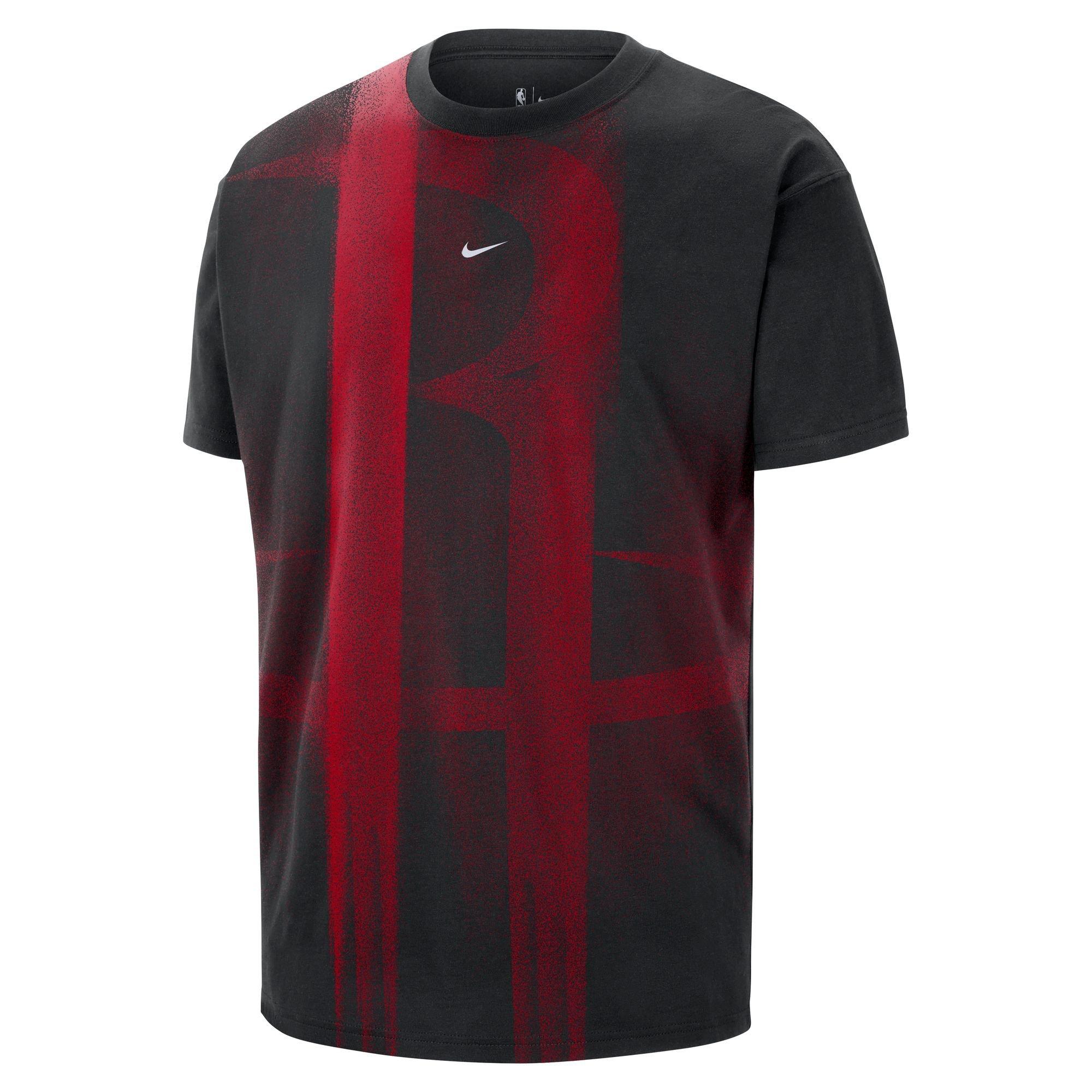 Nike Houston Rockets Icon "Black/Red" Men's Basketball Tee - BLACK/RED