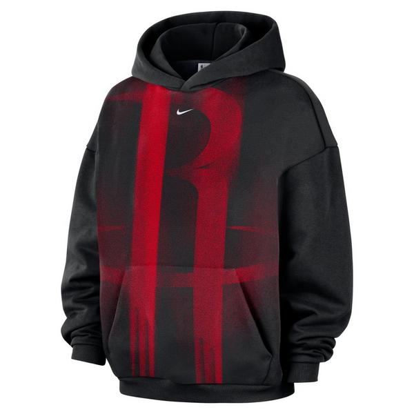Nike Houston Rockets Standard Issue Icon "Black/Red" Men's Fleece Basketball Hoodie - BLACK/RED