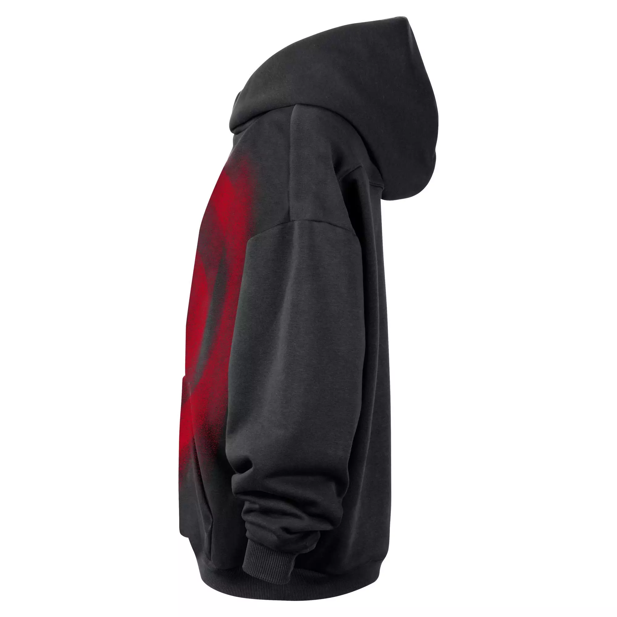 Nike Men's Atlanta Hawks Standard Issue Icon "Black/Red" Men's Fleece Basketball Hoodie - BLACK/RED