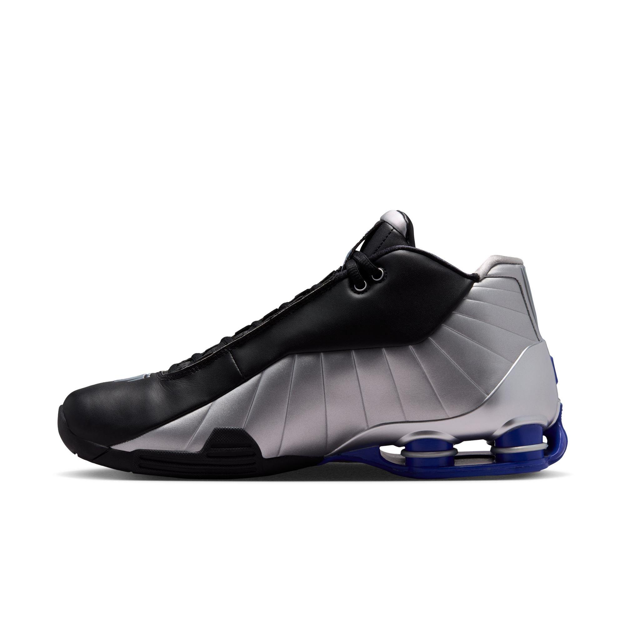 Nike Shox BB4 "Metallic Silver" Men's Basketball Shoe - BLACK/METALLIC SILVER/LAPIS