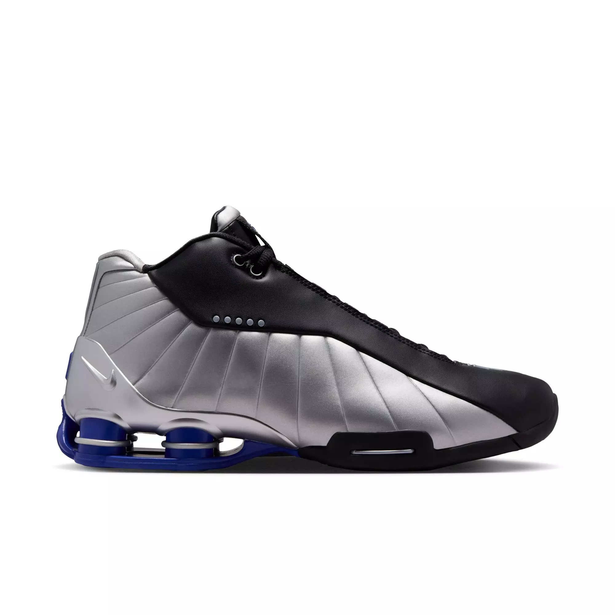 Nike Shox BB4 "Metallic Silver" Men's Basketball Shoe - BLACK/METALLIC SILVER/LAPIS